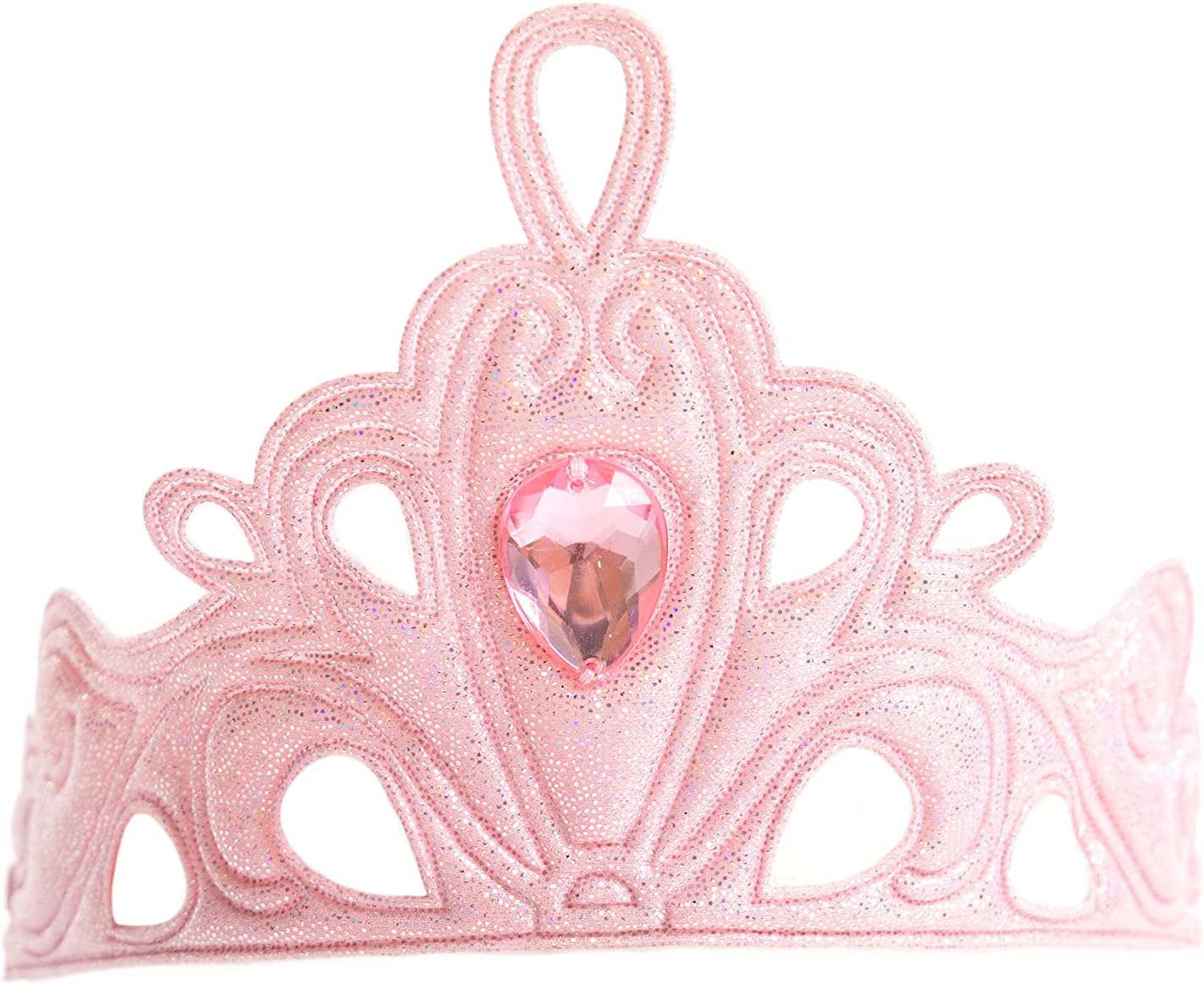 Little Adventures Soft Pink Diva Crown with Pendant for Kids