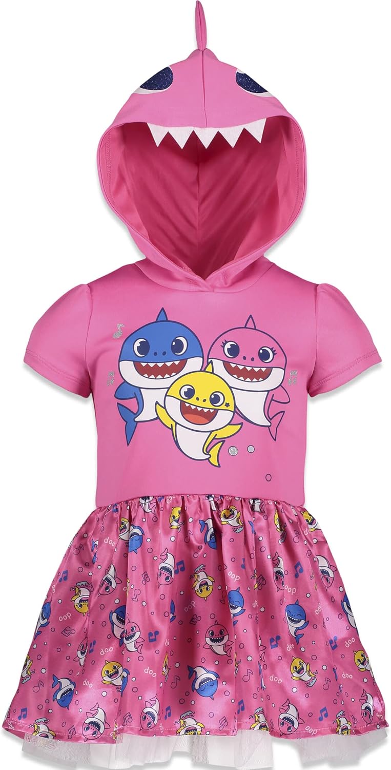 Cute Fun Pinkfong Baby Shark Dress for Kids Mommy Daddy Shark Costume