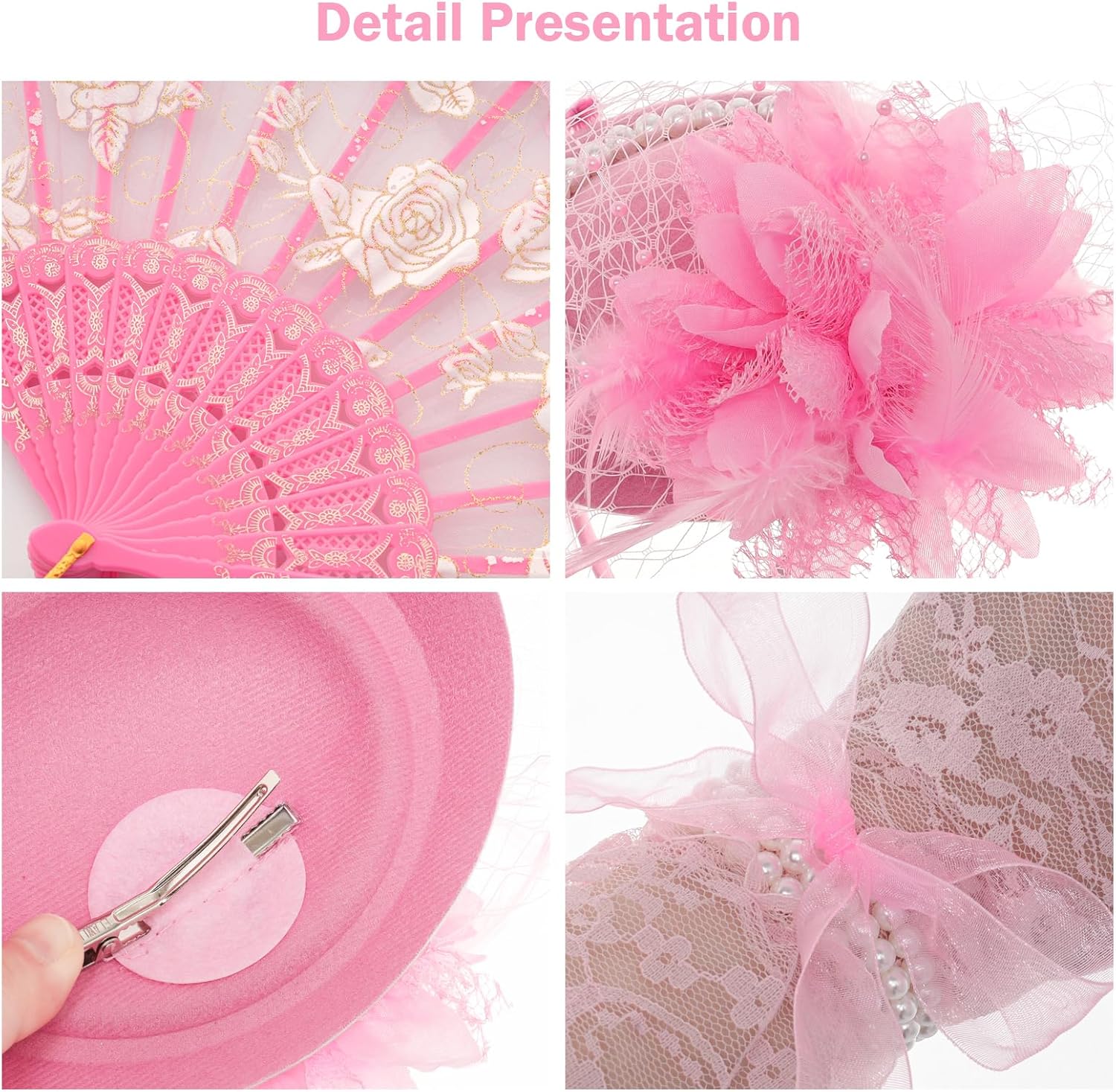 Fumwase 5Pcs Tea Party Accessories Set - Perfect Tea Party Favors Kit