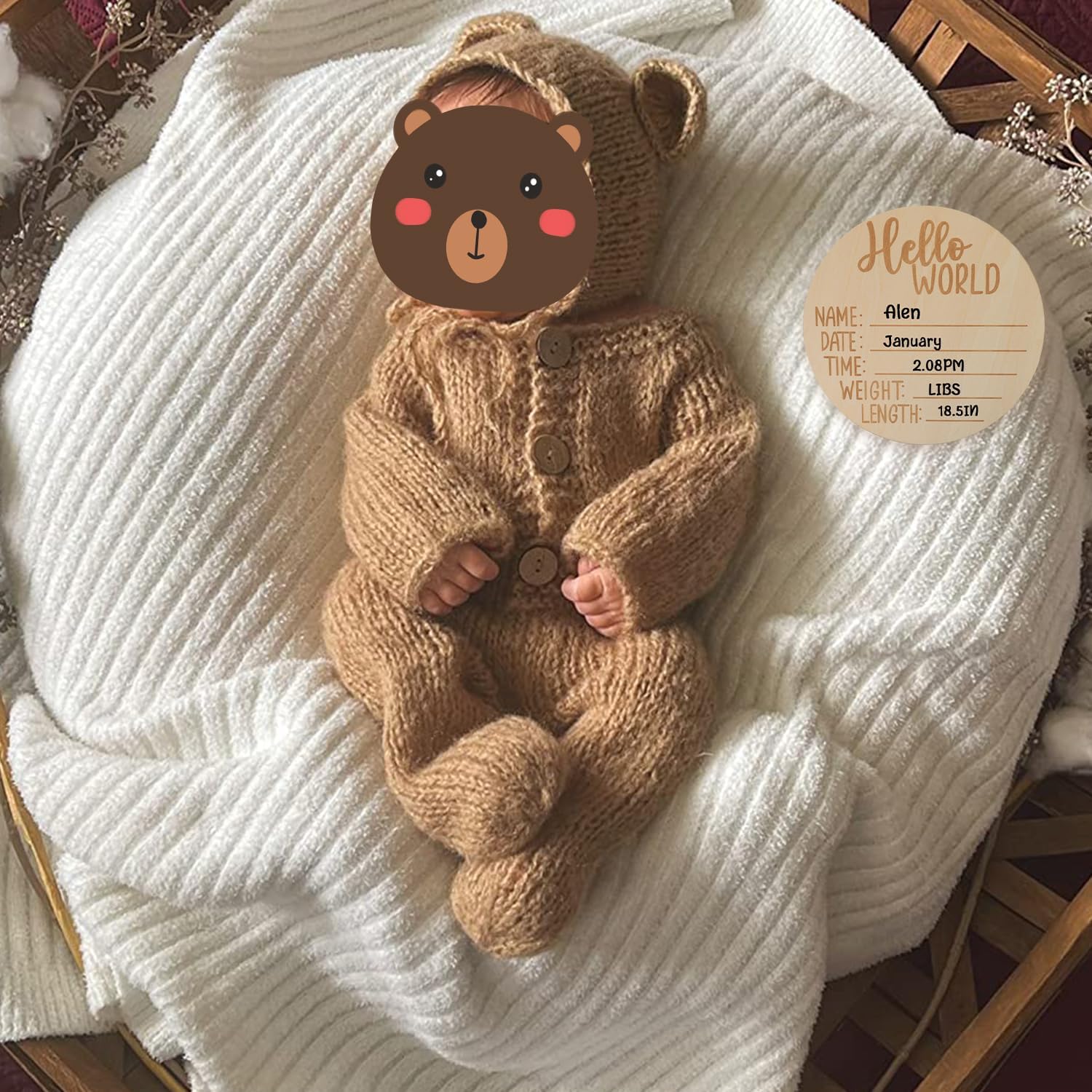 BLUETOP Newborn Bear Costume