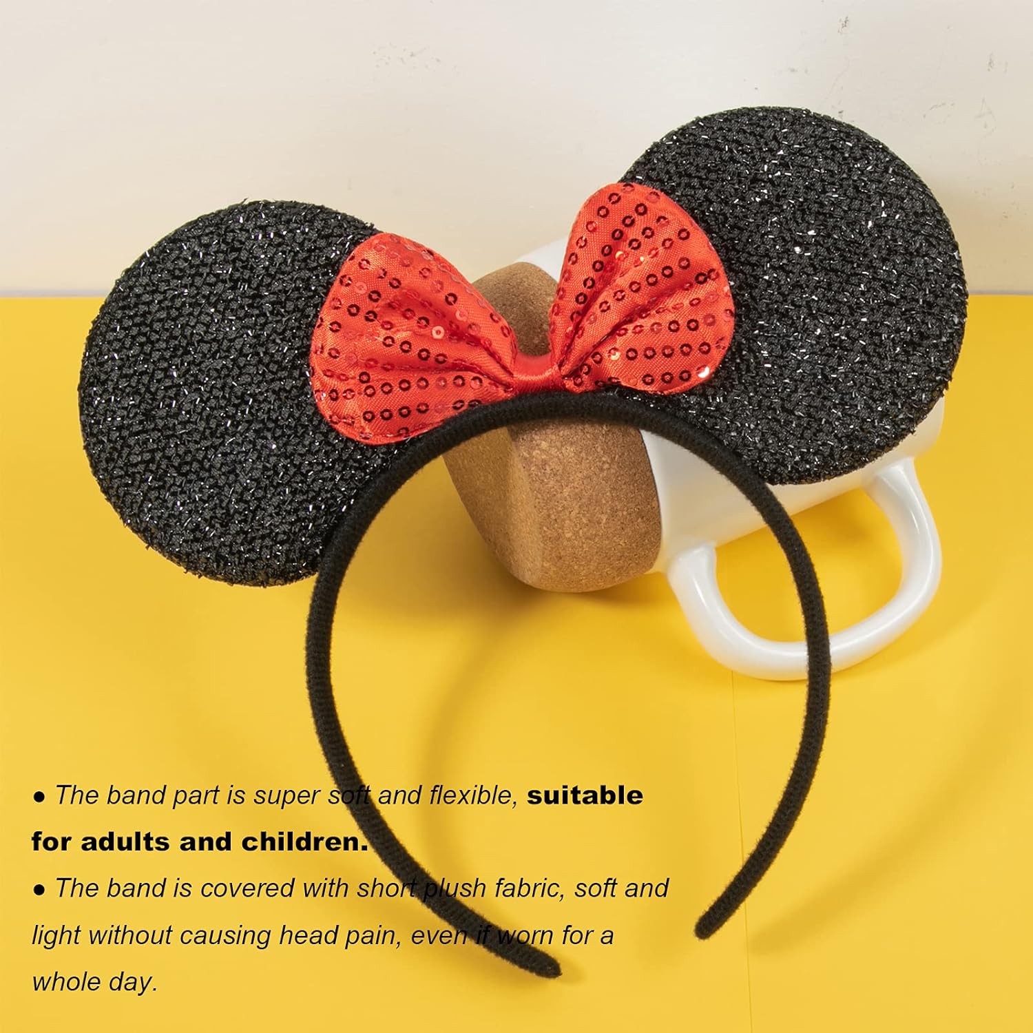 ChuangQi Mouse Ears Headband - 6pcs Set