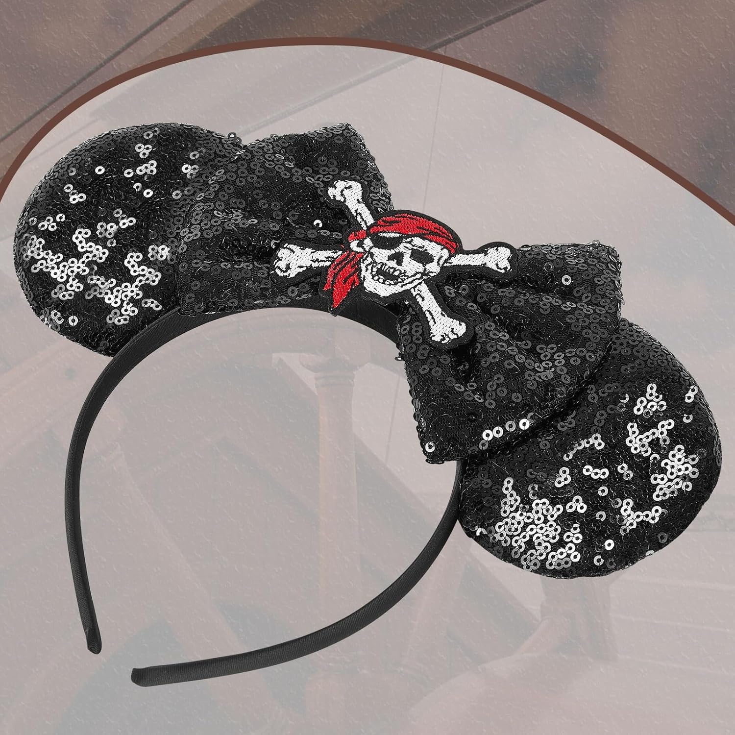 Pirate Mouse Ears Headband Halloween Party Accessories for Girls