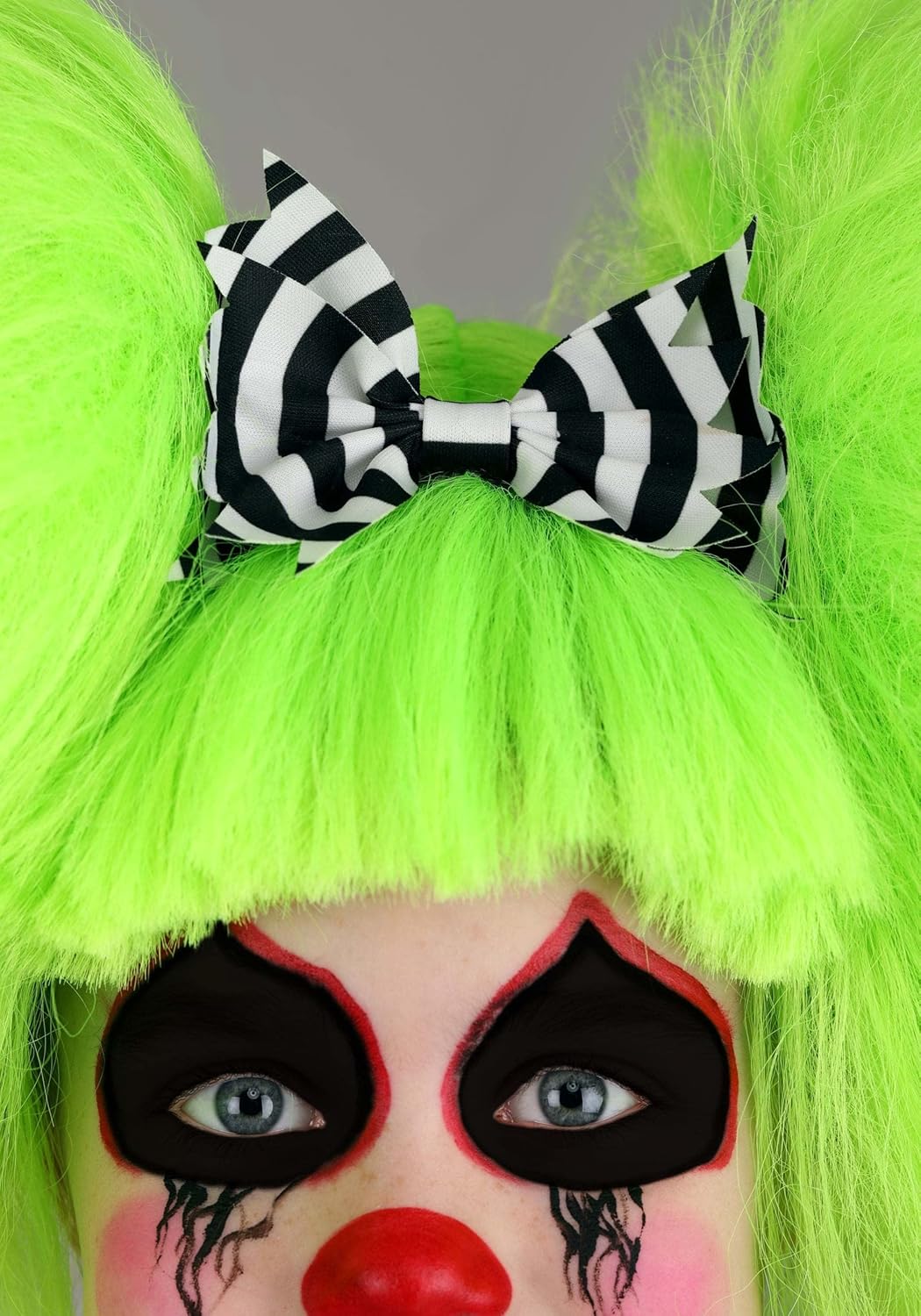 Fun Costumes Neon Green Creepy Clown Wig for Kids
