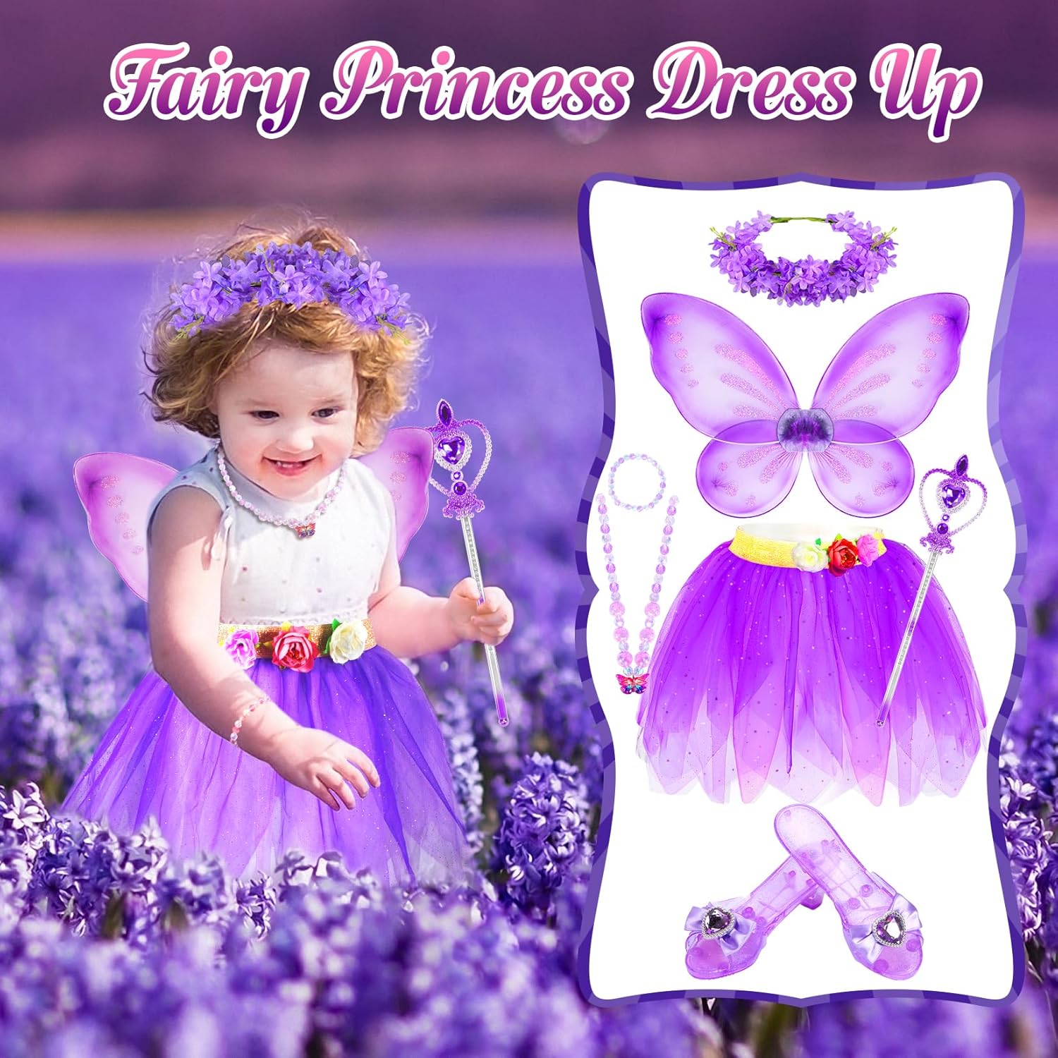 HAMSILY Unicorn Fairy Princess Costume for Girls