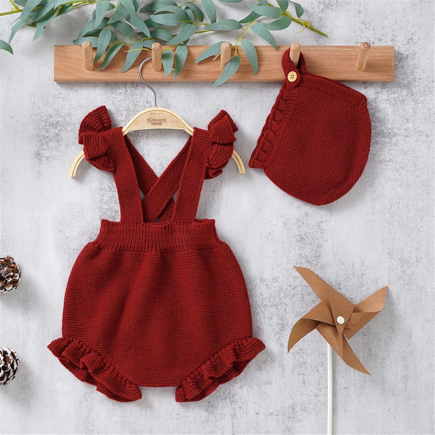 Ruffle Knit Sweater Romper for Babies