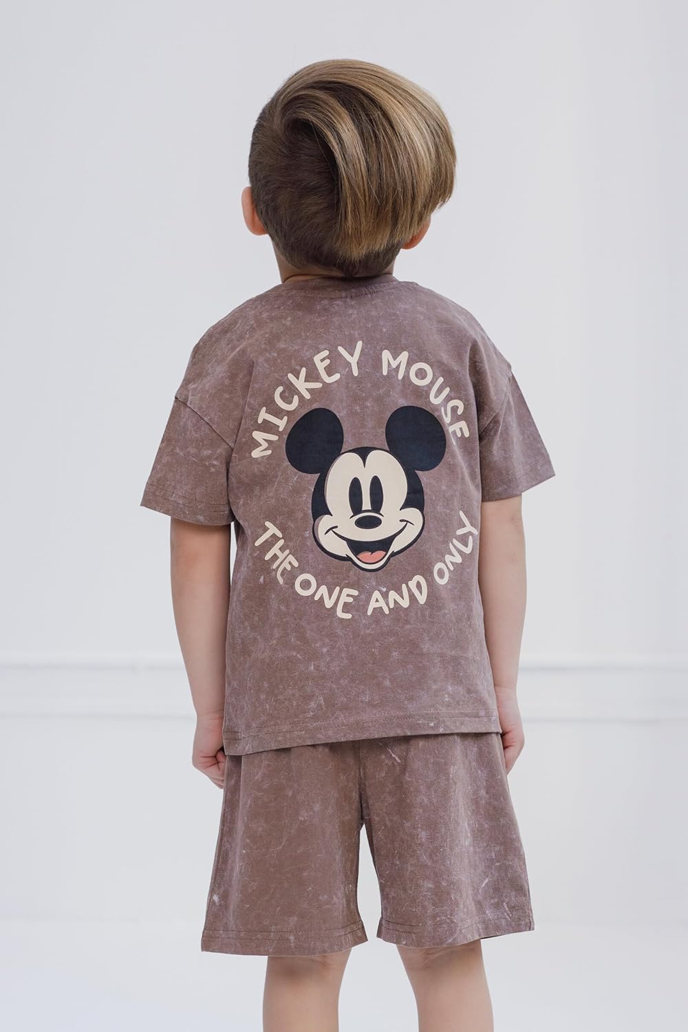 Disney Mickey Mouse Small to Big Kid T-Shirt and Shorts Set