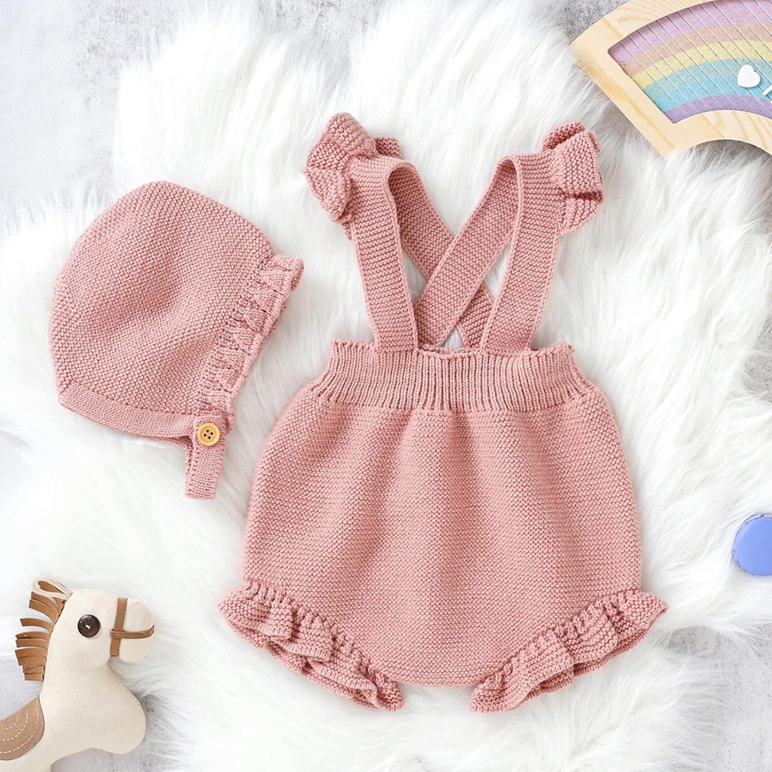 Newborn Baby Girl Ruffle Romper Pink Halloween Christmas Costume