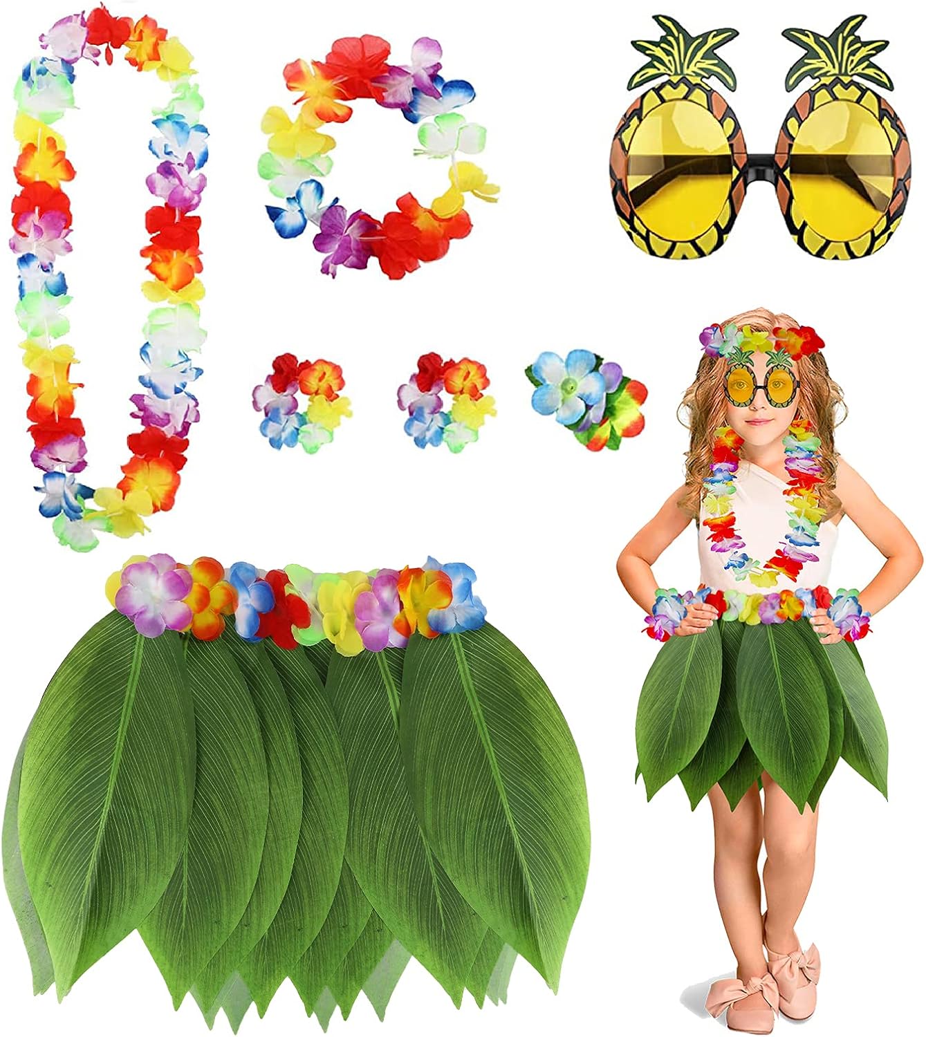 7-Piece Hawaiian lea Party Kit