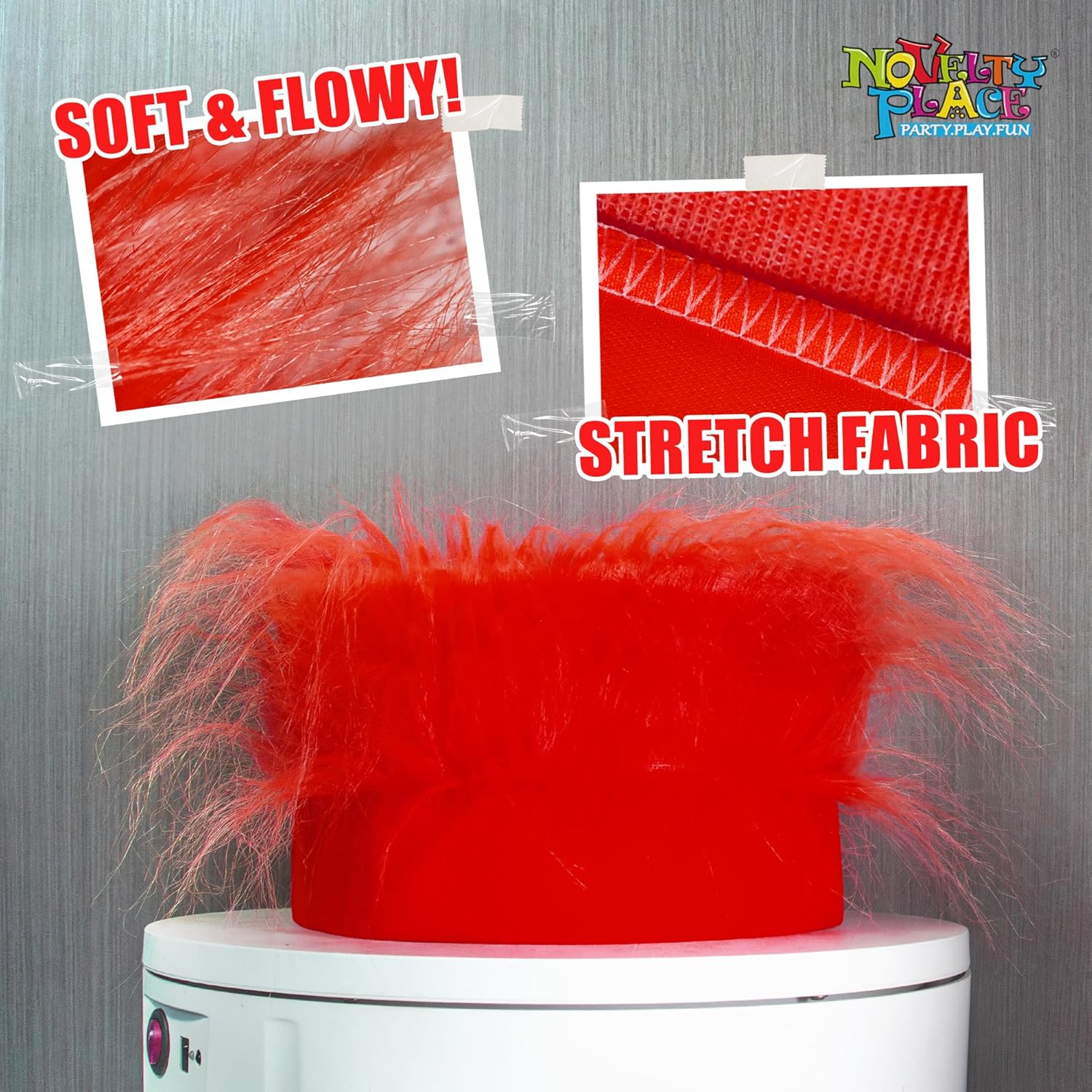 Novelty Place Red Hairy Costume Headband