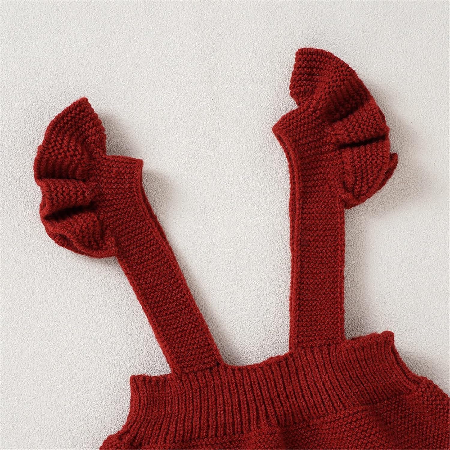 Ruffle Knit Sweater Romper for Babies