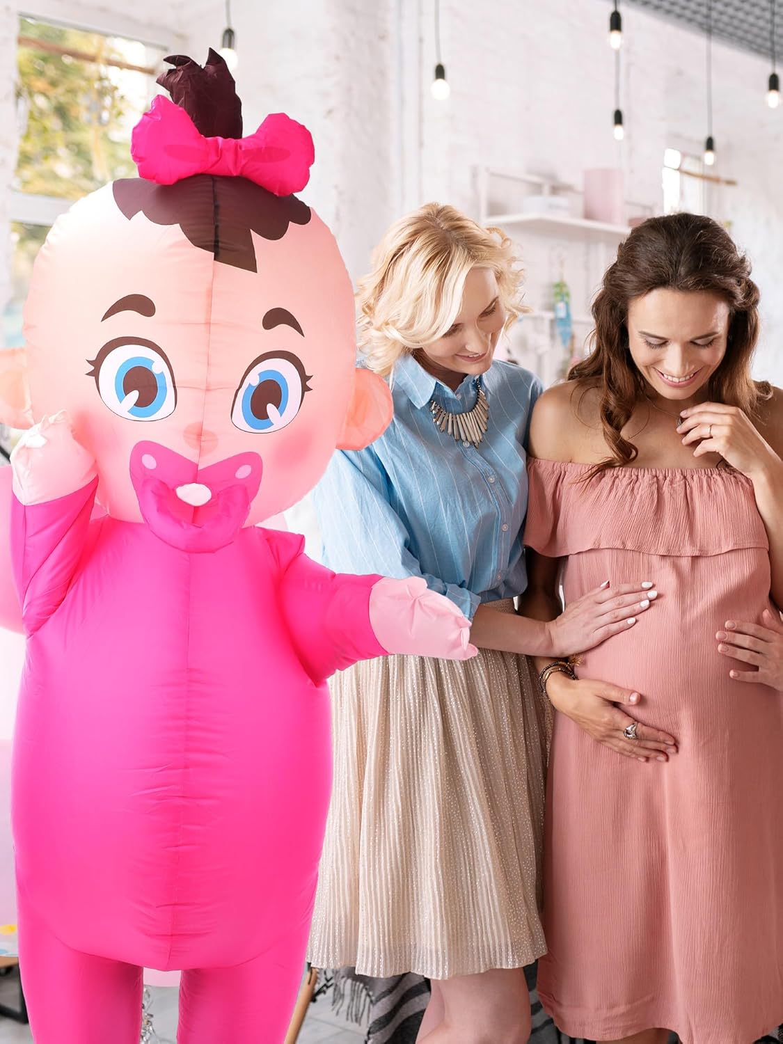 Ramede Giant Inflatable Baby Costume 100-Inch Gender Reveal
