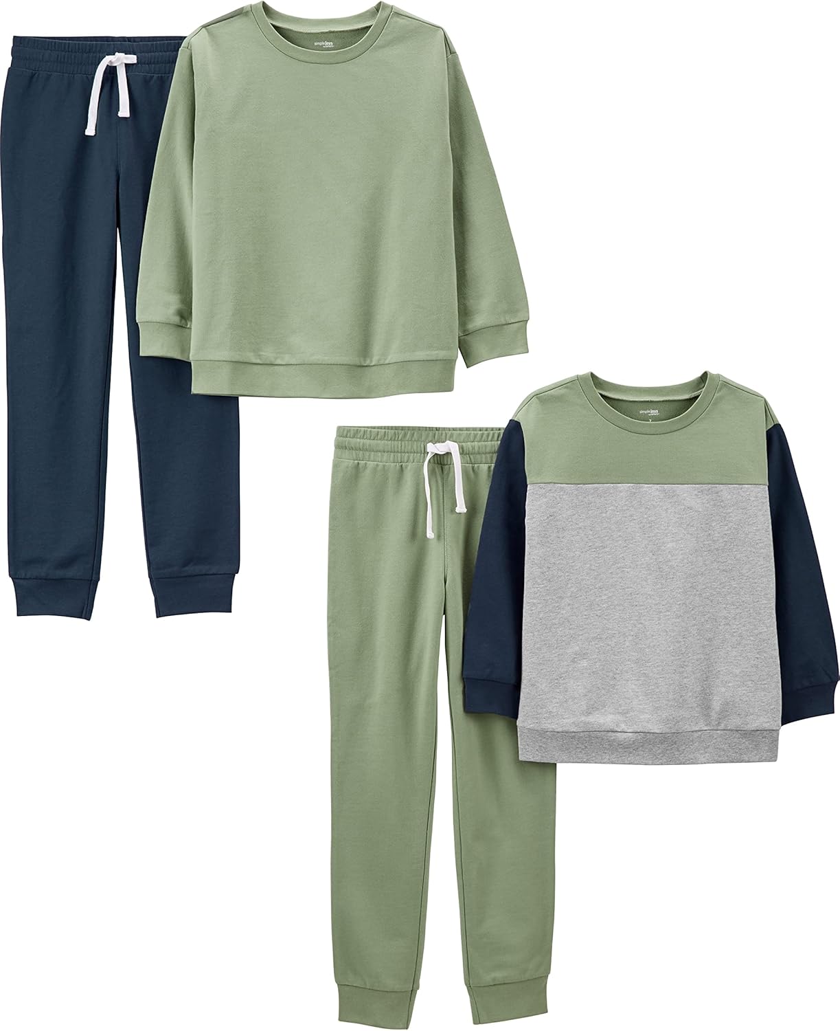 Simple Joys by Carters Boys 4-Piece Sweatshirt Set 1