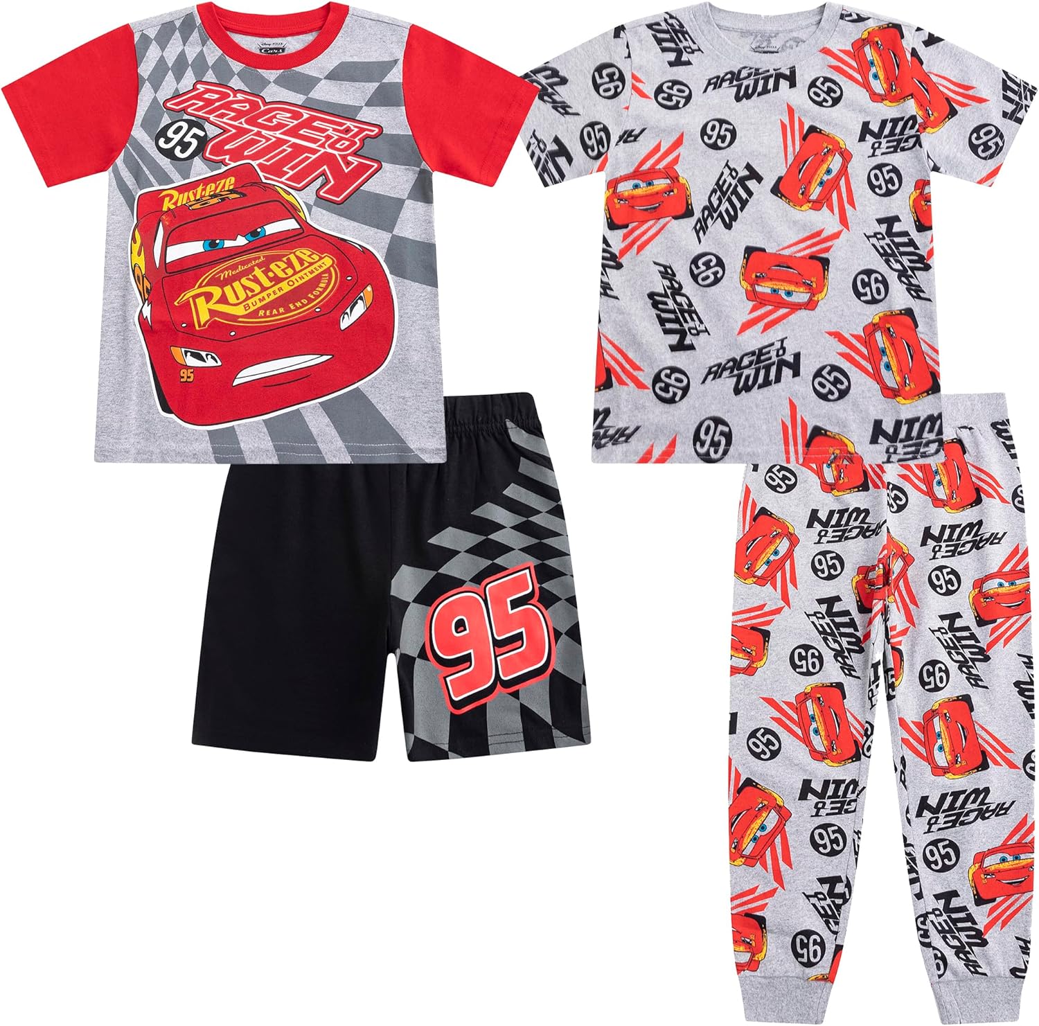 Cars Lightning McQueen 4-Piece Set for Kids