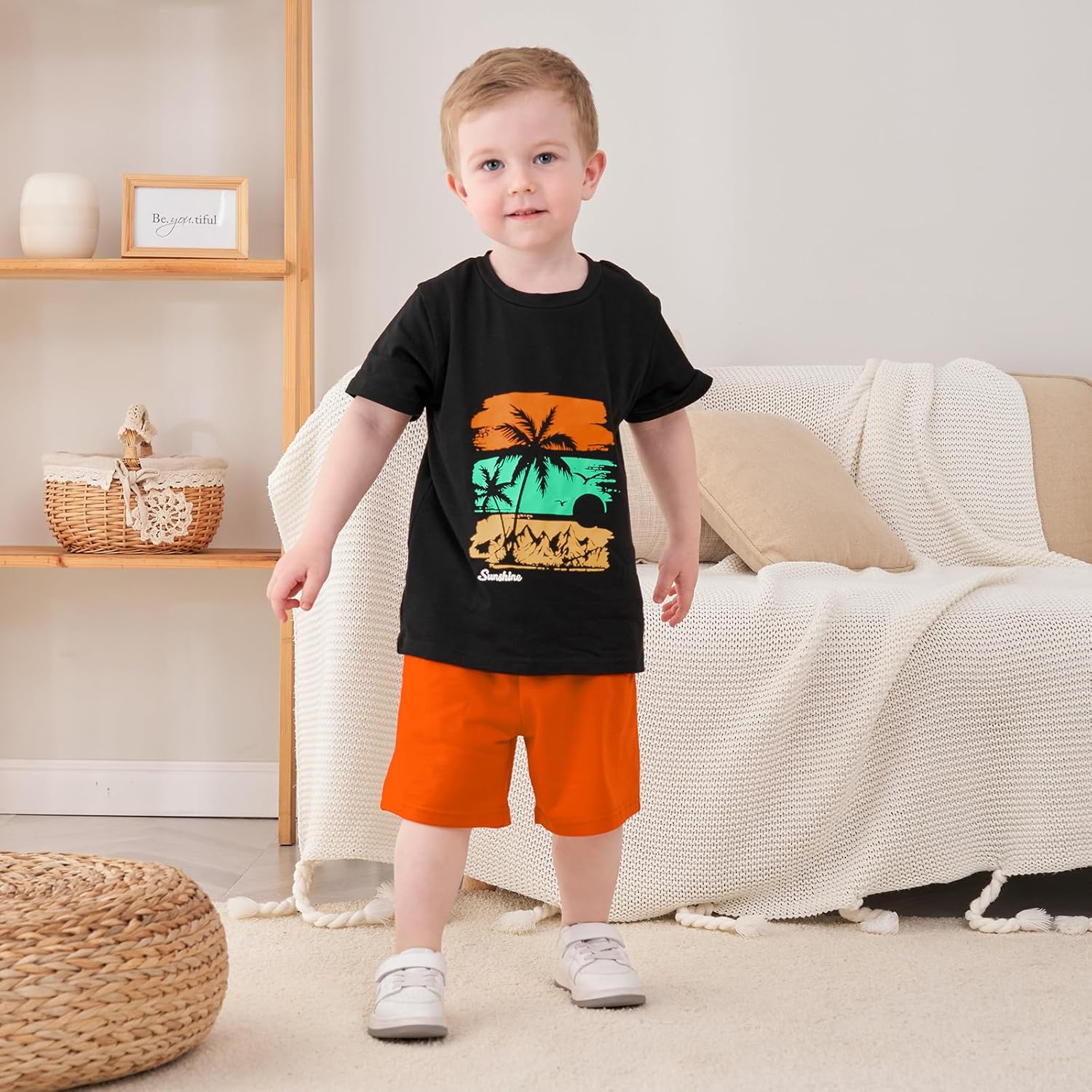 Escape to the tropics with GOLLUNERs Cool Summer Outfit for Kids