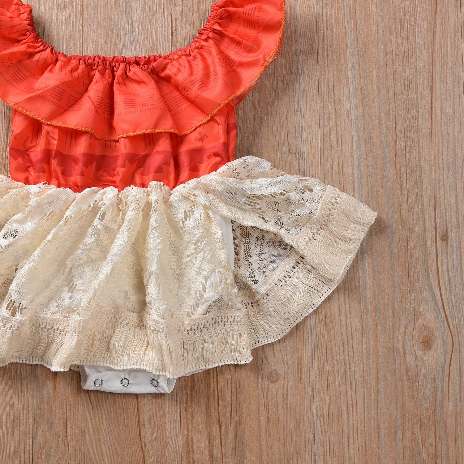 Sejardin Baby and Sis Moana Ruffled and Lace Romper Dress Set
