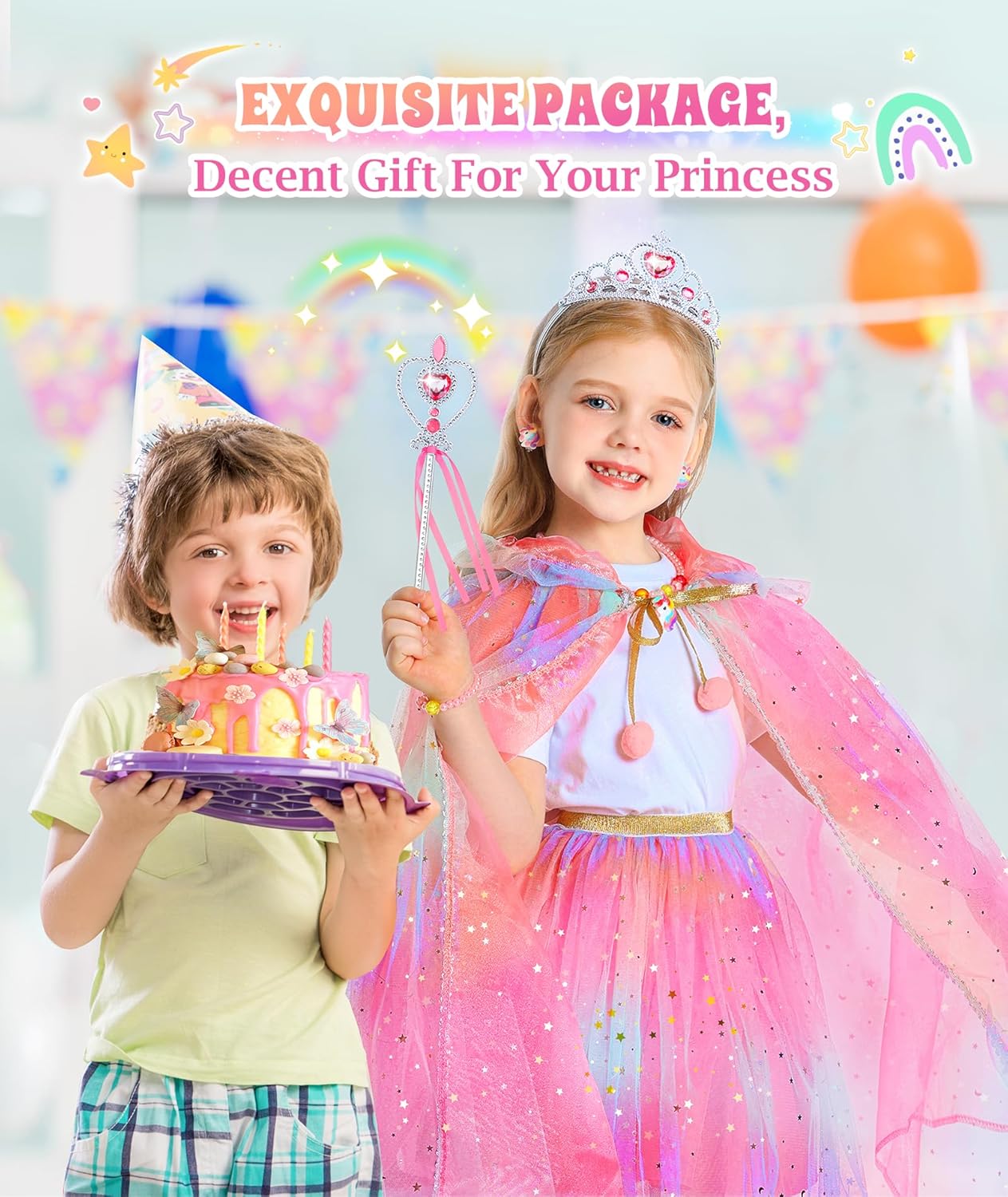 DOLNOW Princess Dress Up Set for Girls