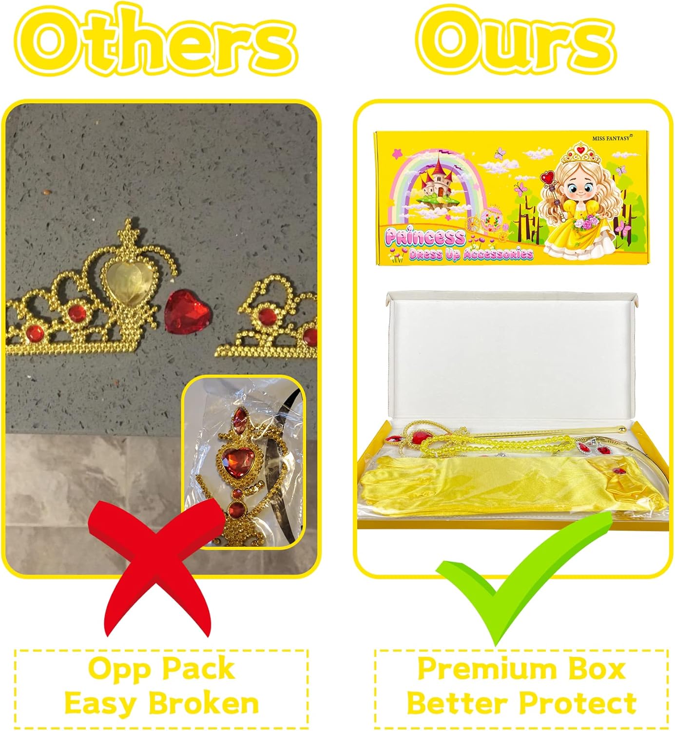 Princess Dress Up Accessories Set for Kids Girls
