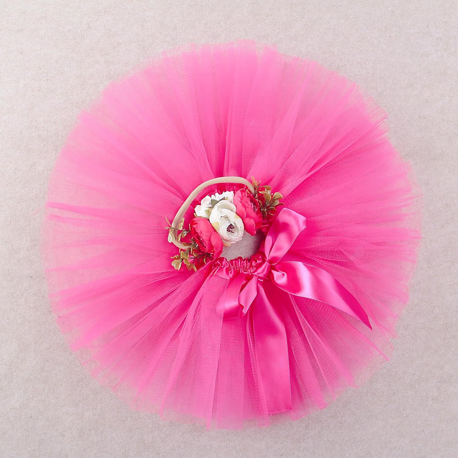 Elegant Tutu Skirt Headband Set for Baby Girls