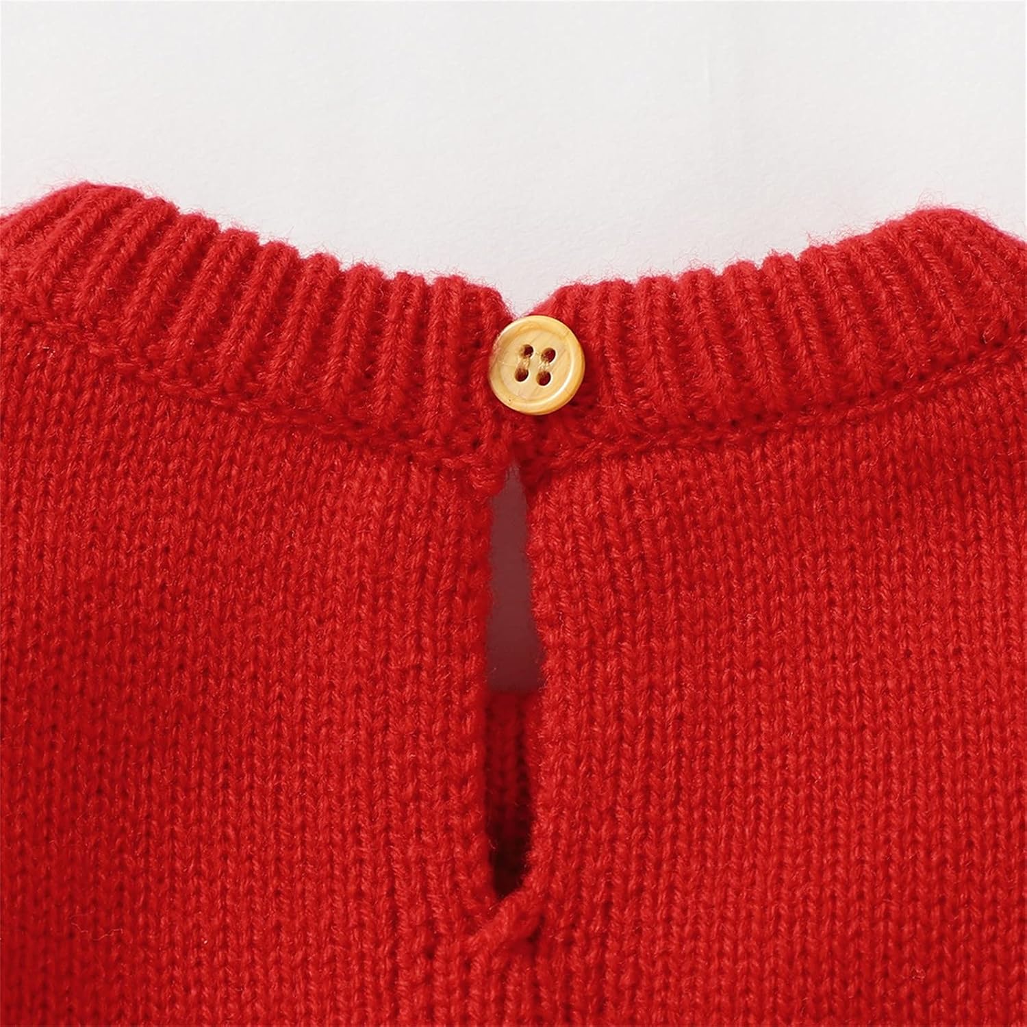 Hand-Knitted Baby Girl Santa Outfit