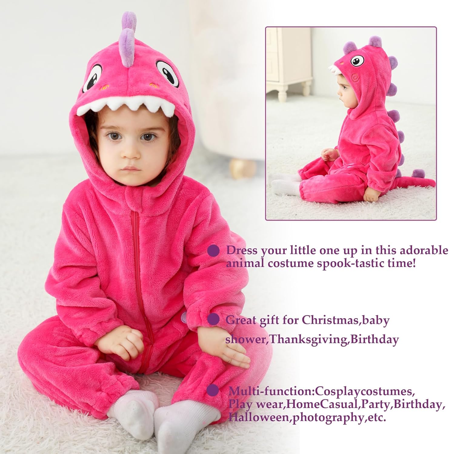 TONWHAR Unisex Baby Animal Halloween Costume for Kids Toddlers