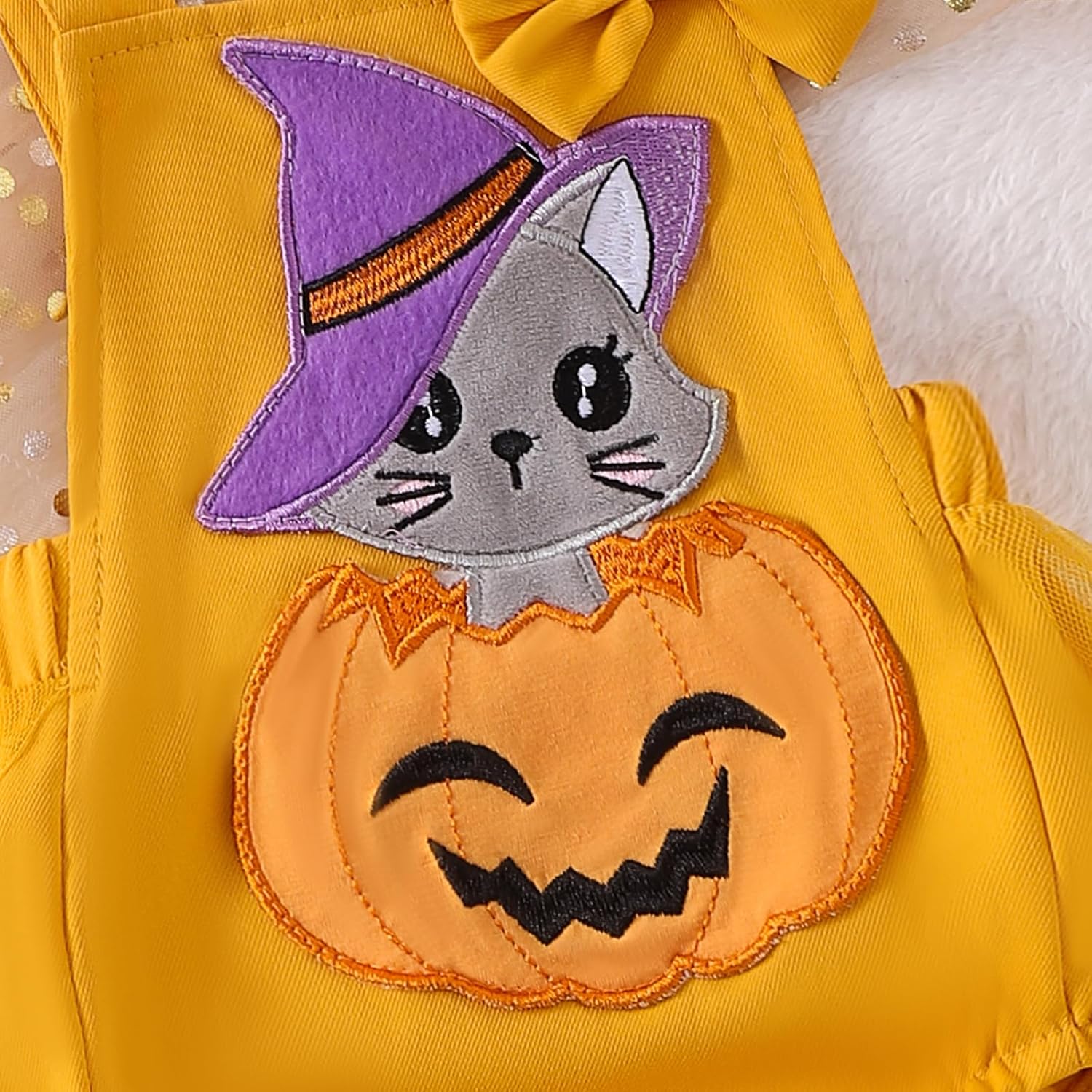 Halloween Baby Girls pumpkin costume romper 0-3 months