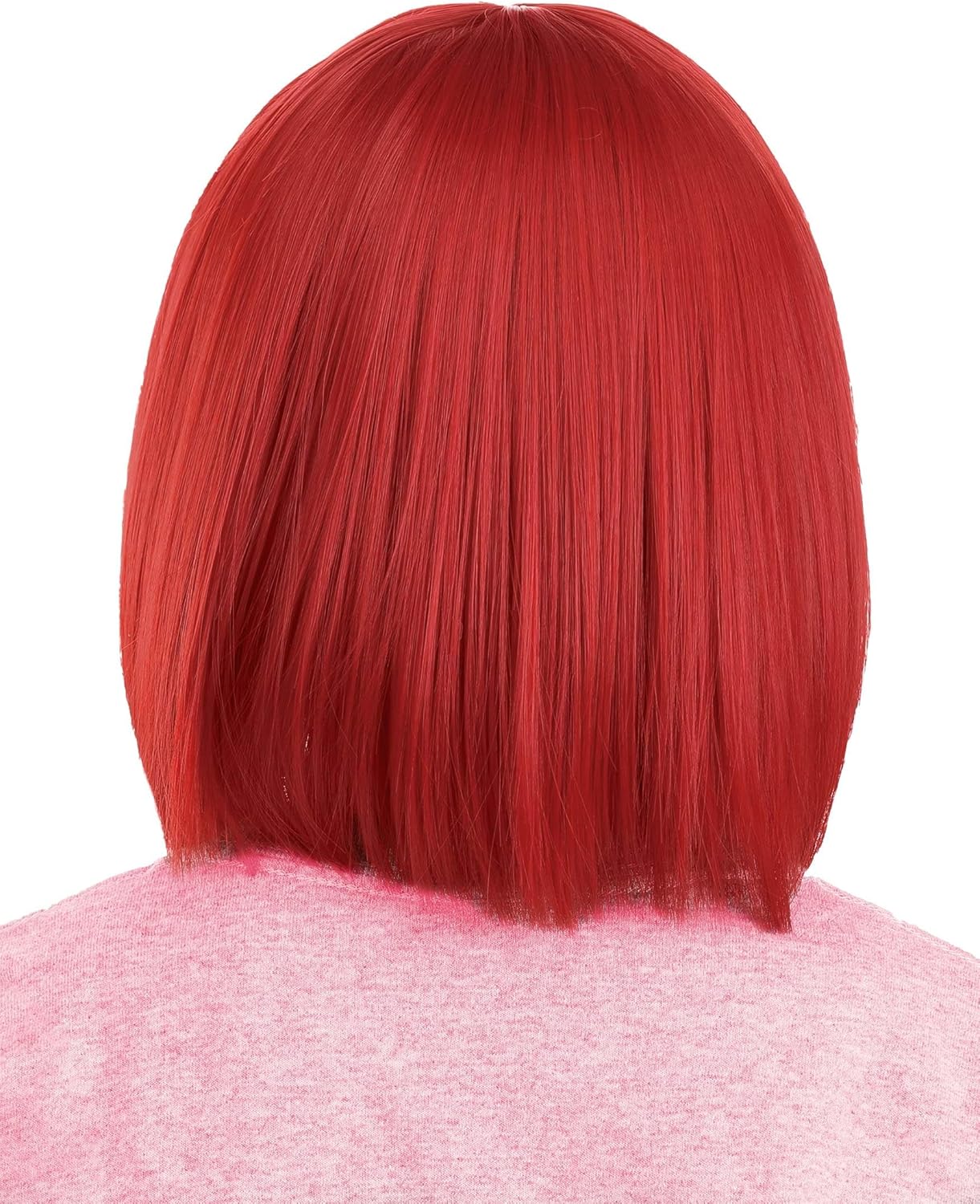 Strawberry Shortcake Wig for Girls Red Bob Cut officially licensed