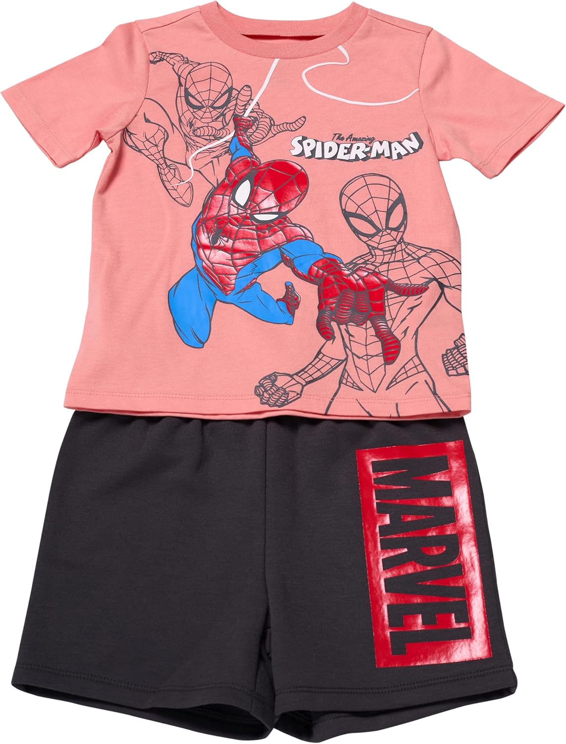 Action Spider-Man Boys T-Shirt and Shorts