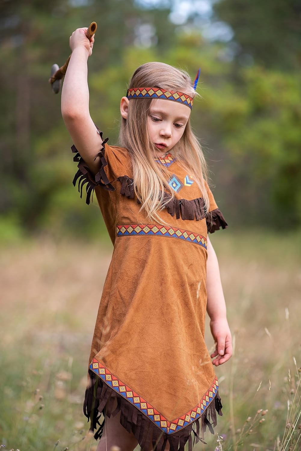 ReliBeauty Girls Native Costume 10-12 years Cohesive and Youthful Style