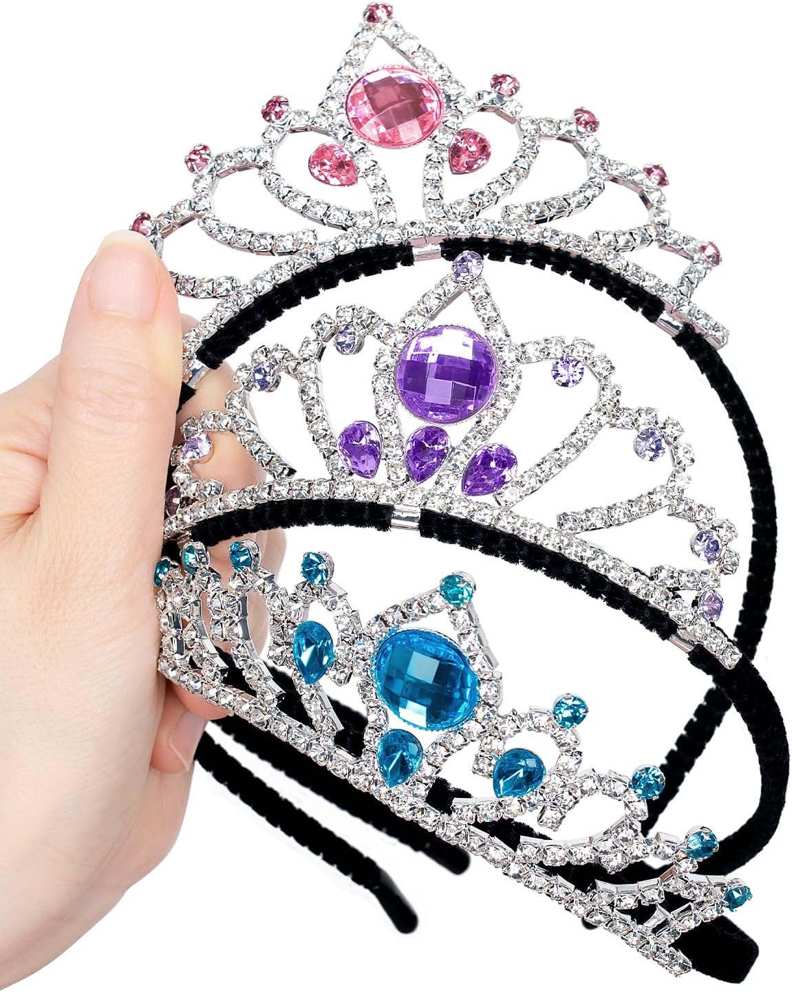 Rhinestone Princess Tiaras - GLOW with Elegance for Kids