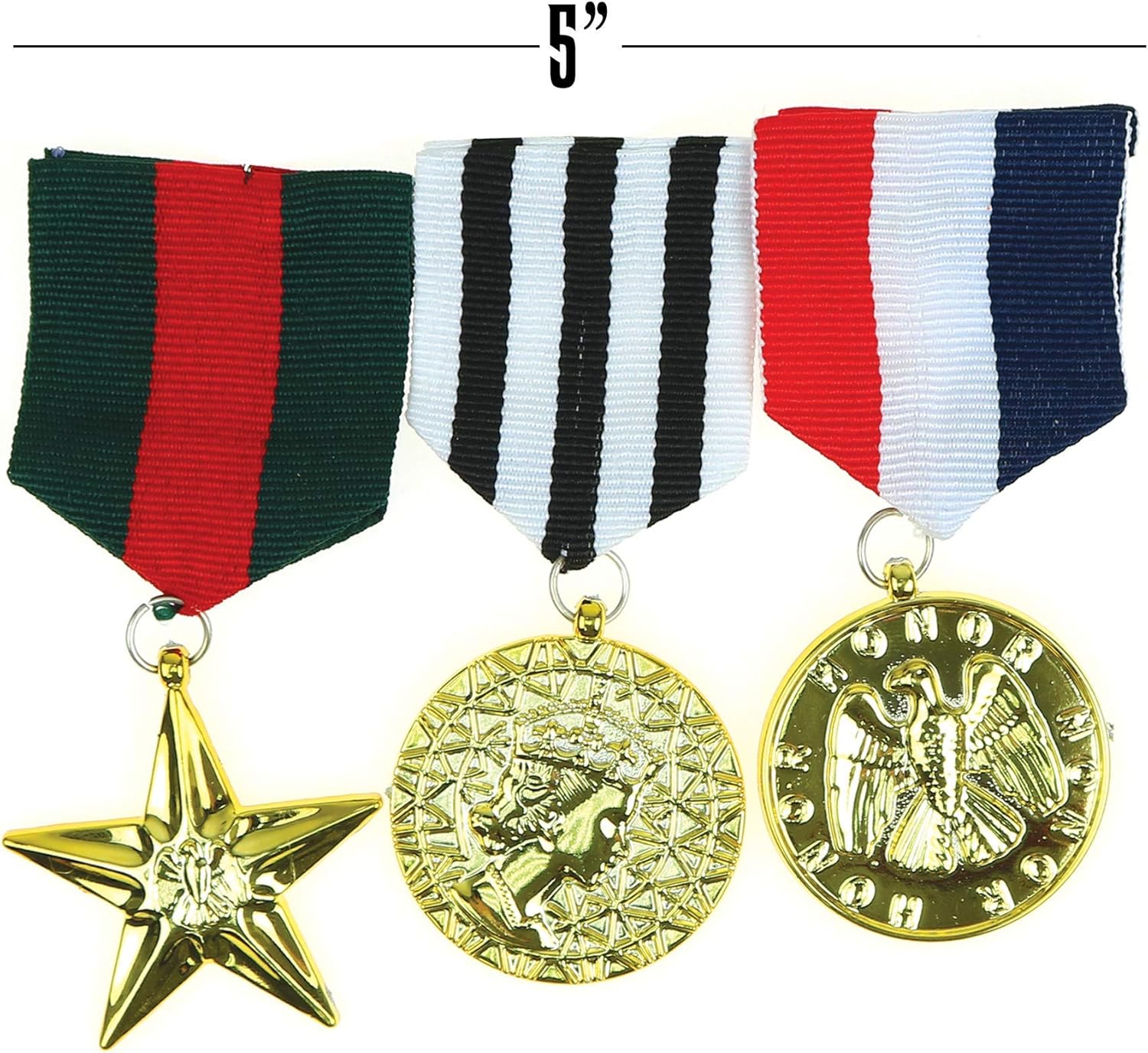 Skeleteen Costume Military Officer Medals