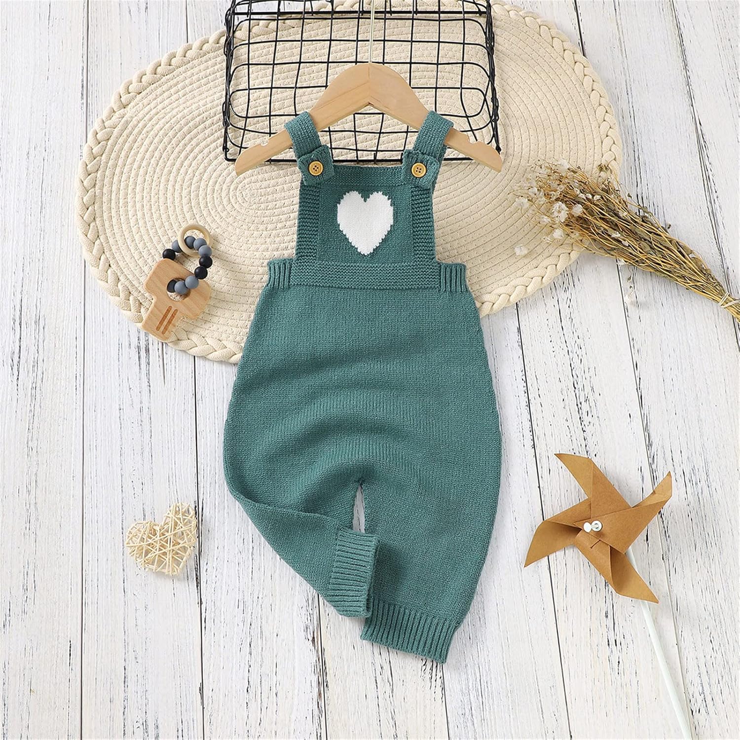 Adorable Heart Pattern Romper for Baby