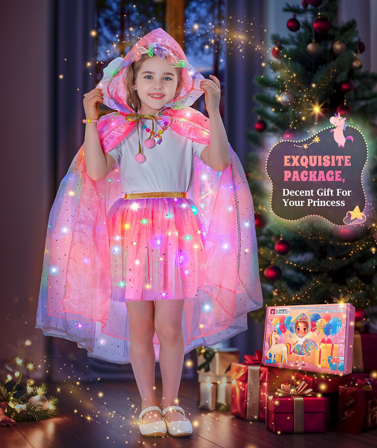 DOLNOW Princess Dress Up Set for Girls