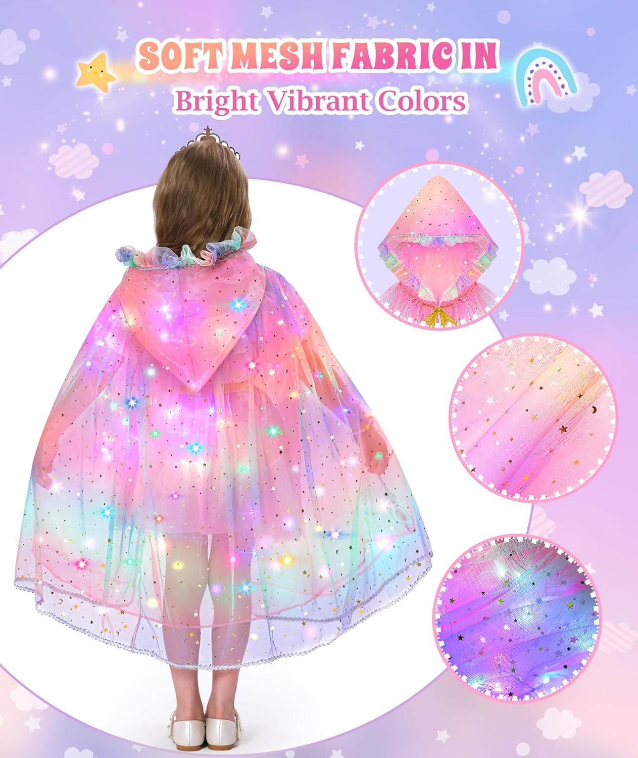 DOLNOW Princess Dress Up Set for Girls