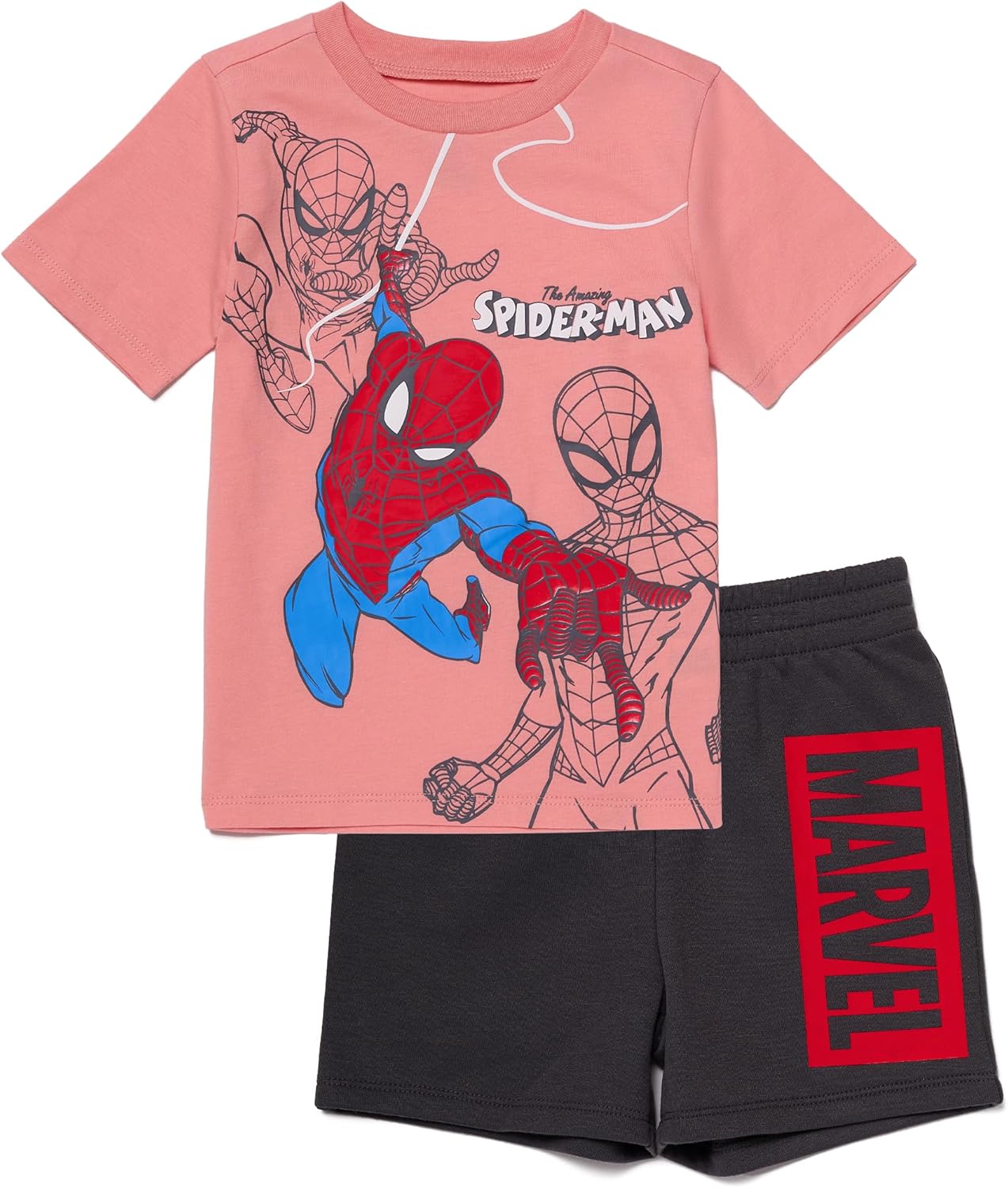 Action Spider-Man Boys T-Shirt and Shorts
