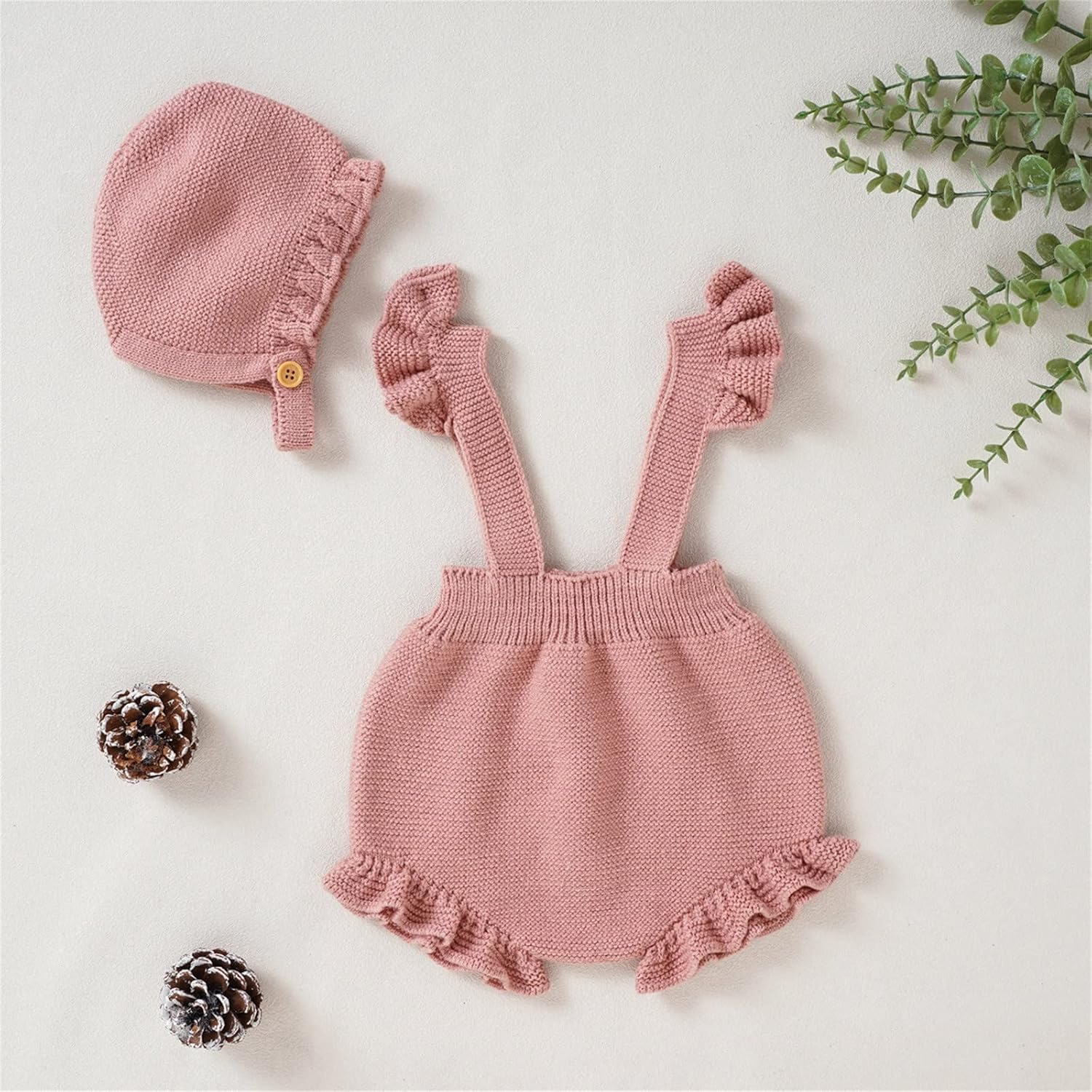 Newborn Baby Girl Ruffle Romper Pink Halloween Christmas Costume