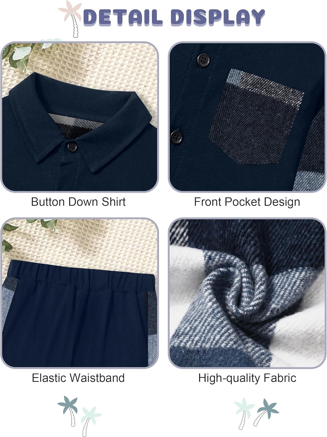 Boys Plaid Pullover Activation Set