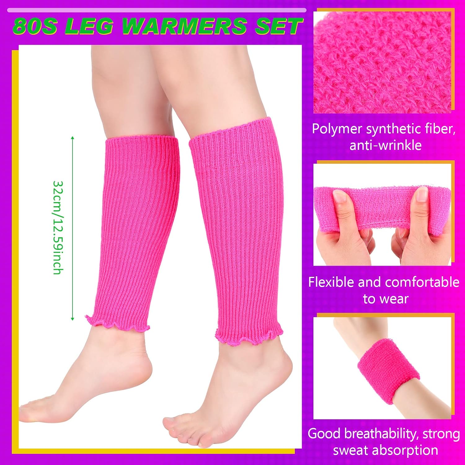 Sintege 80s Leg Warmer for Kids
