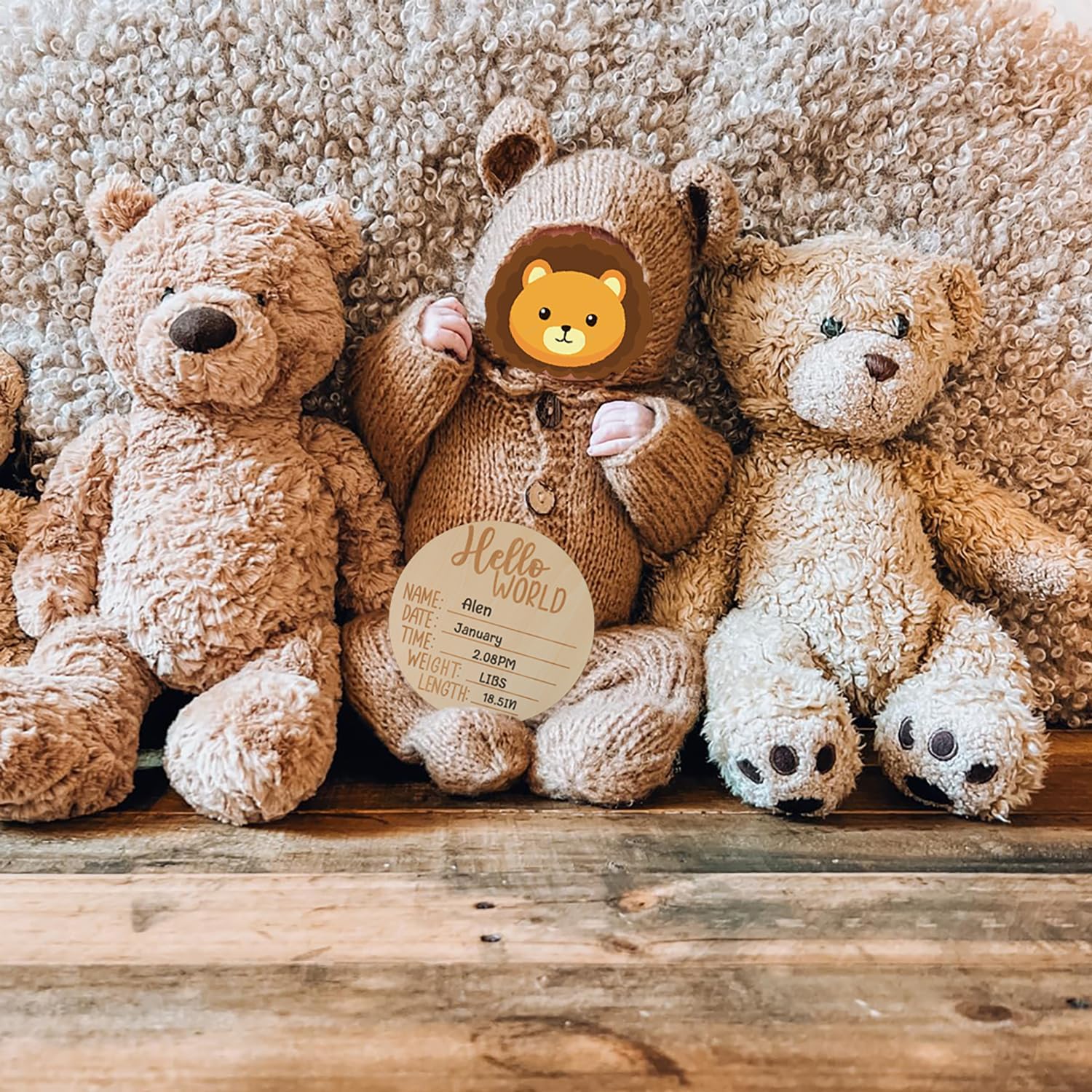 BLUETOP Newborn Bear Costume