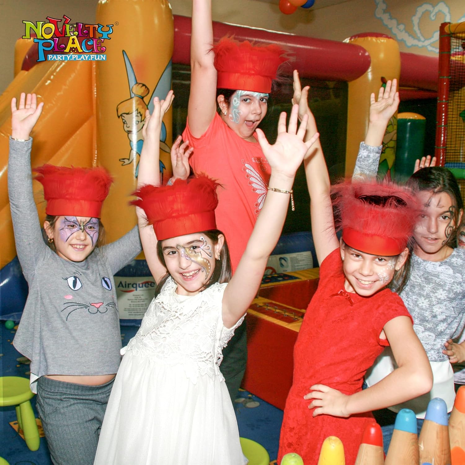 Novelty Place Red Hairy Costume Headband