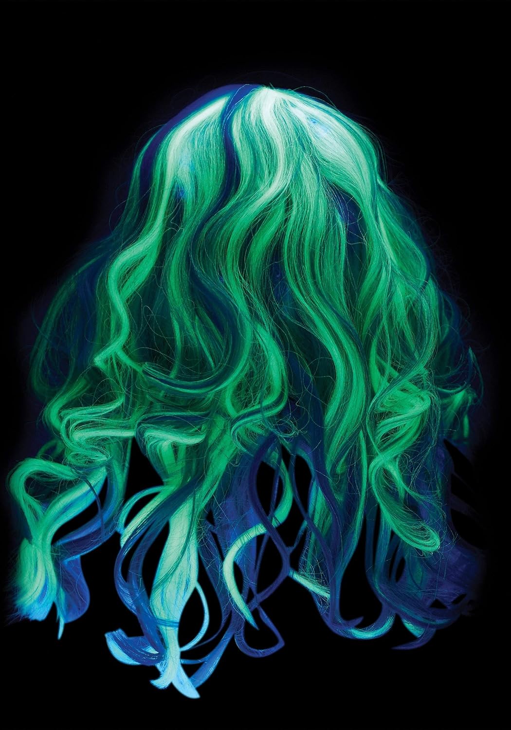 Glow-in-the-Dark Trick-or-Treat Wig for Girls