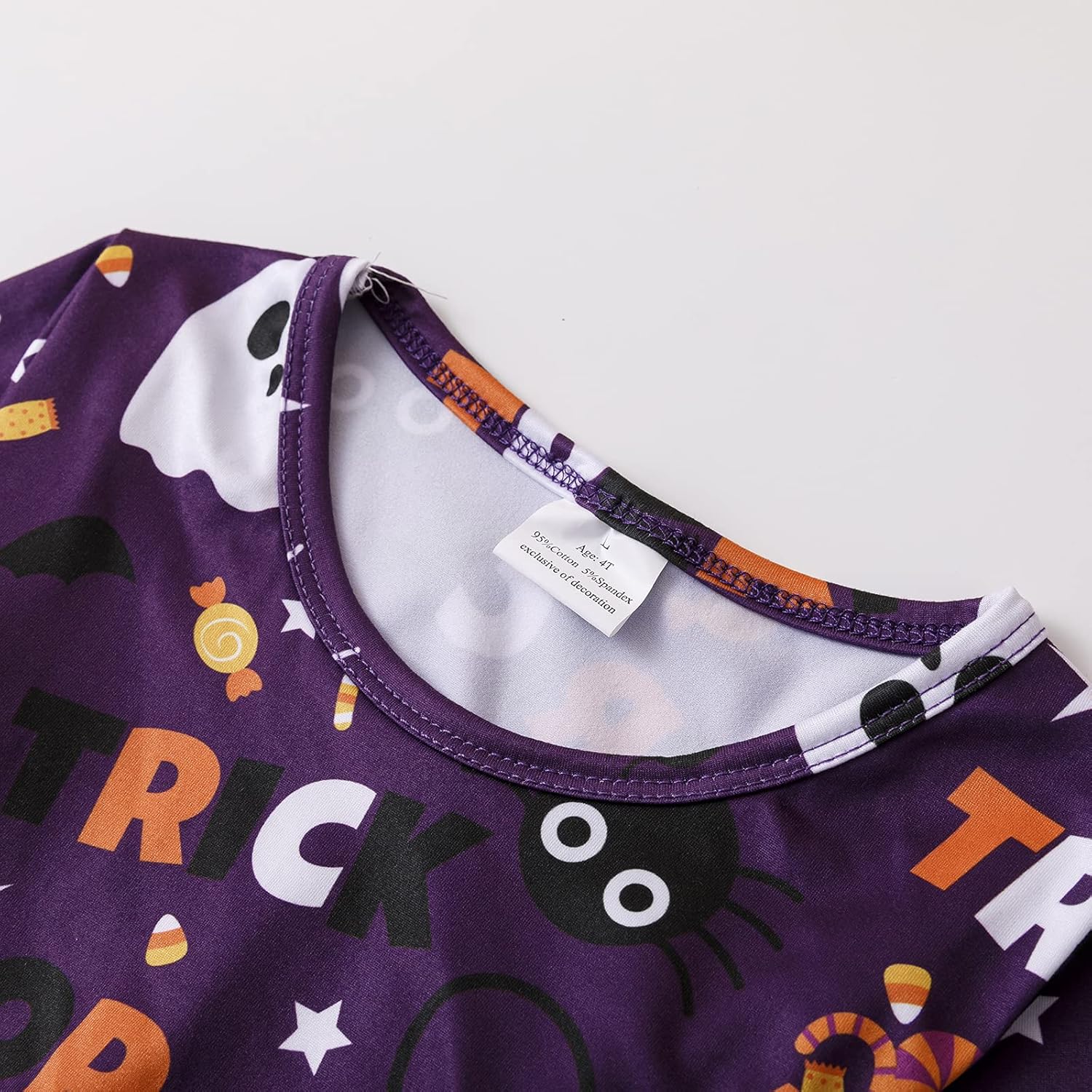Halloween Girls Twirl Dress Elegant Soft for Kids
