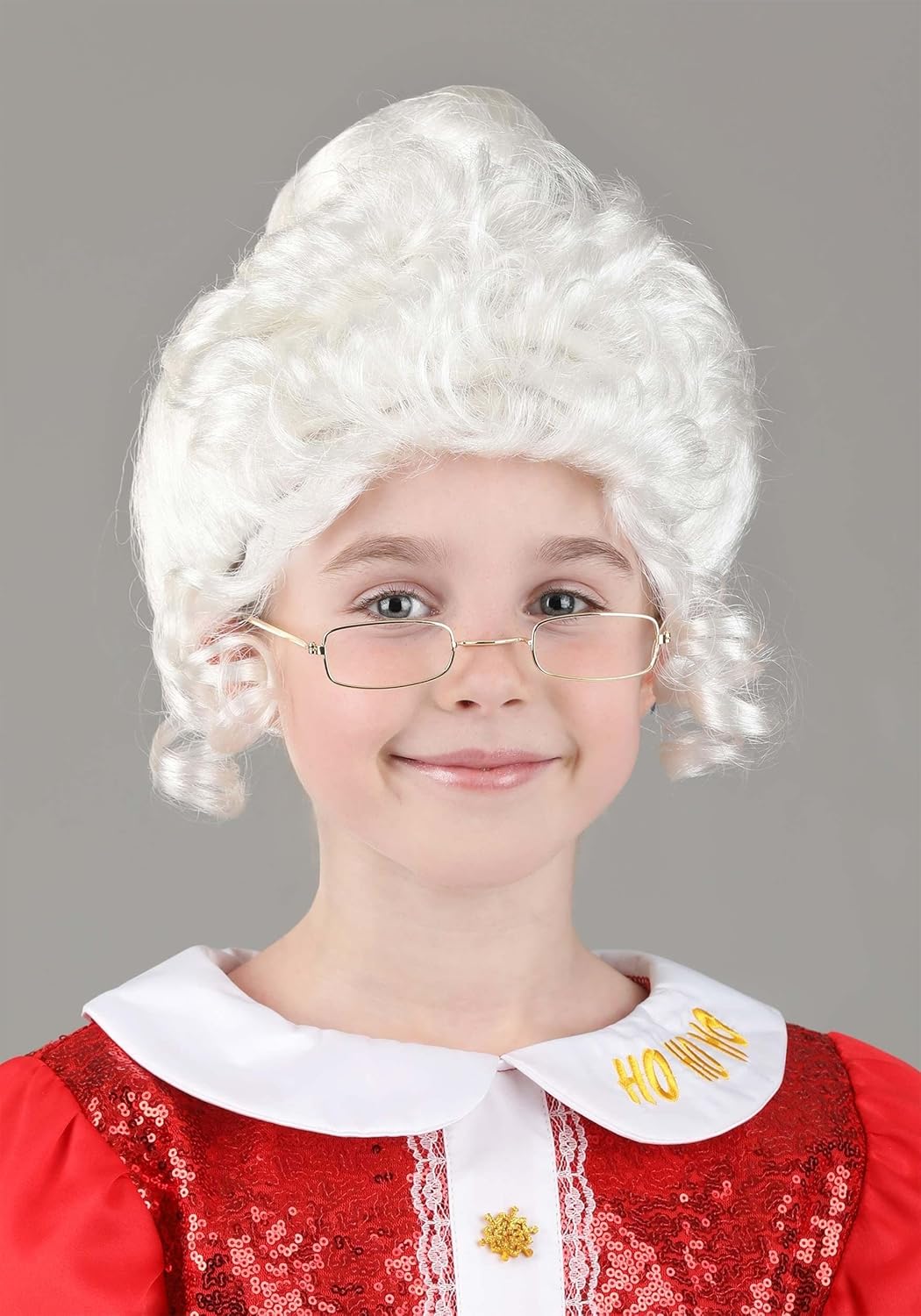 Fun Costumes Kids Mrs Claus Wig for Girls