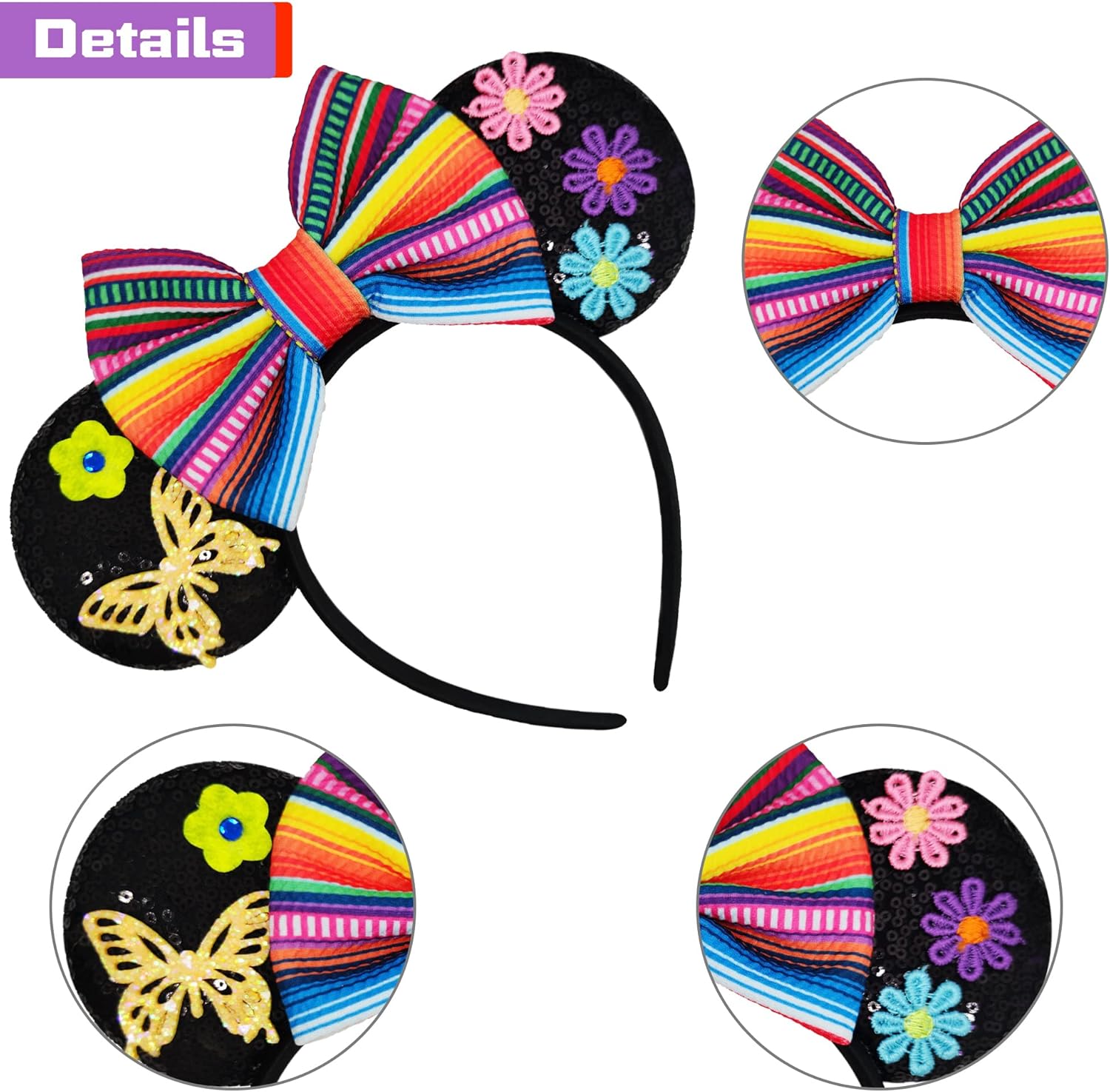 MADO Mouse Ears Headband - Princess Ears for Women Girls Kids 1