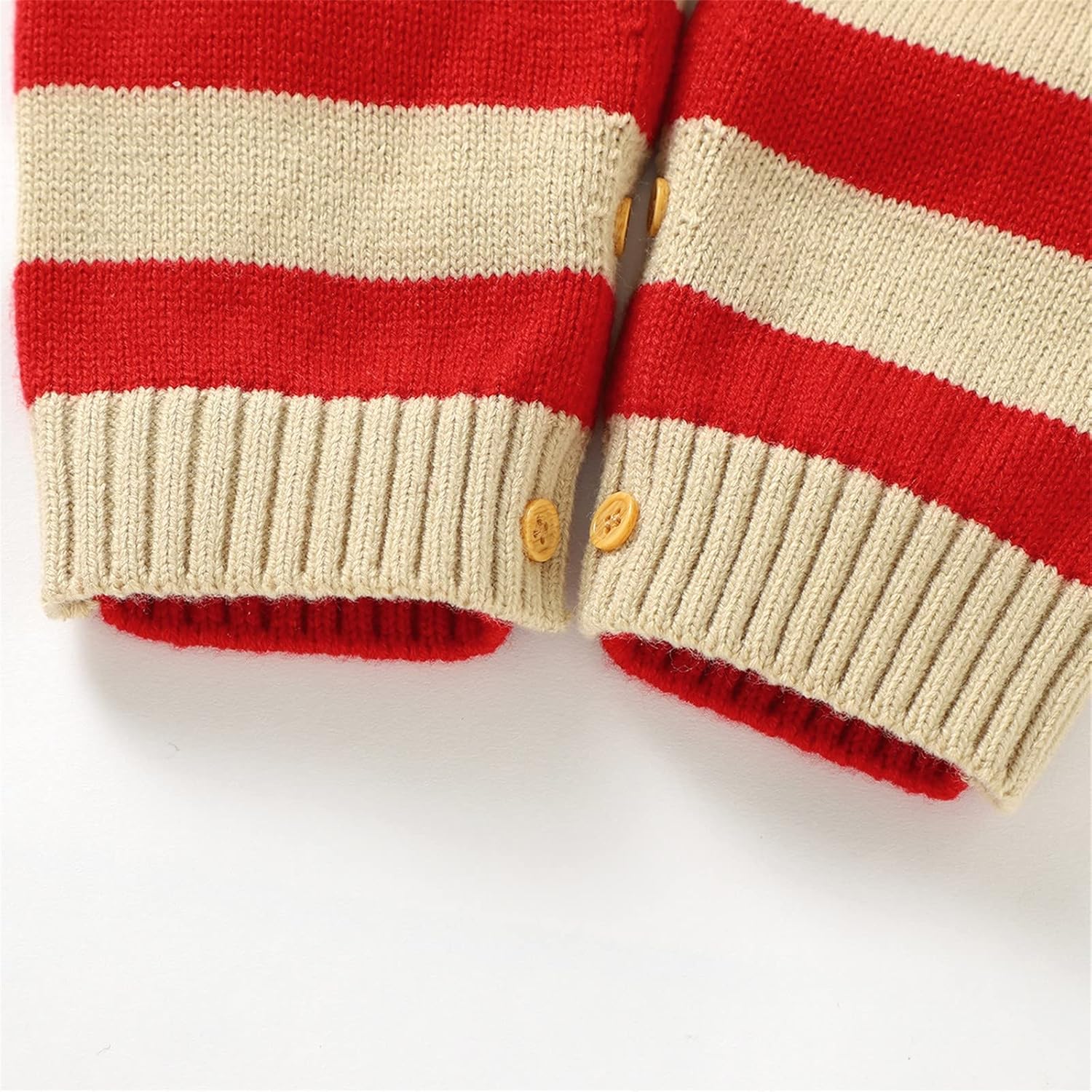 Hand-Knitted Baby Girl Santa Outfit