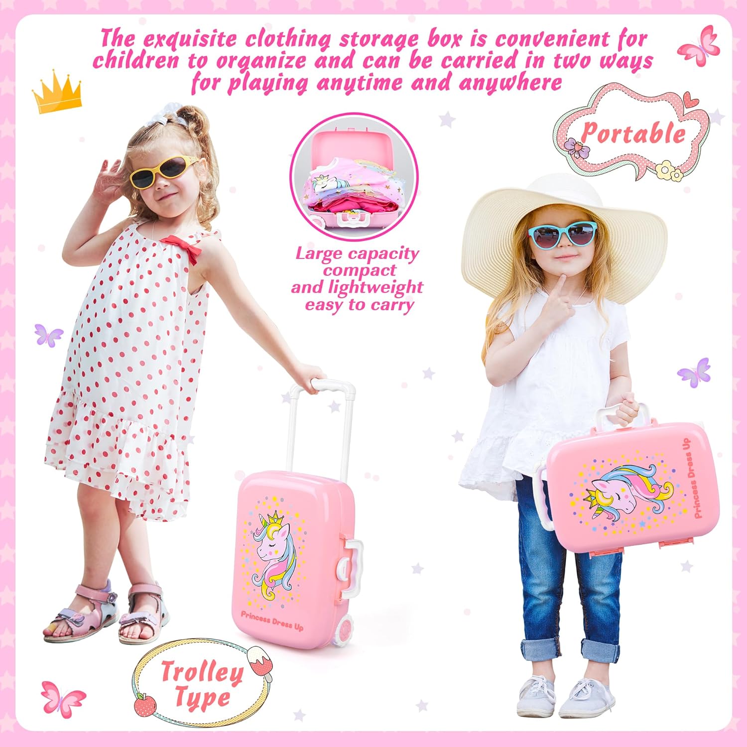 Princess Mermaid Play Costumes 16-Piece Set for Kids