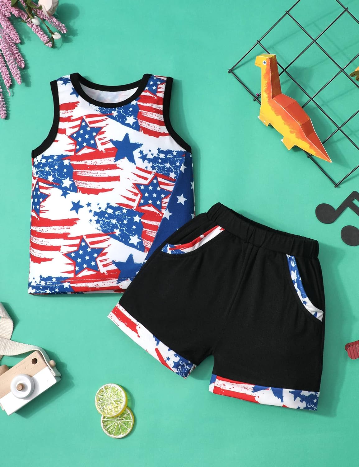 Independence Day Star Stripe Boys Set