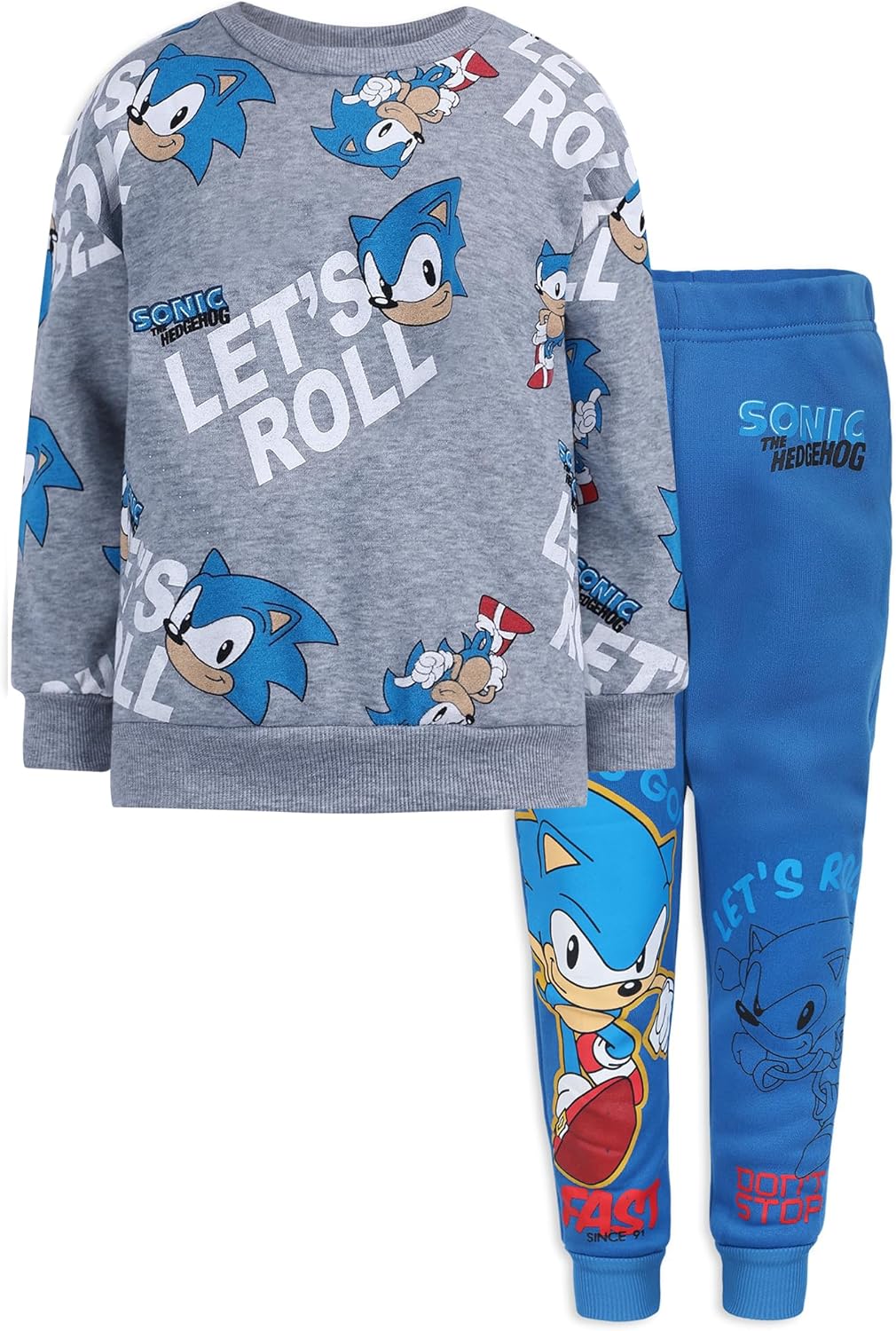 SEGA Sonic the Hedgehog Boys 2-Piece sweatshirt and pants set