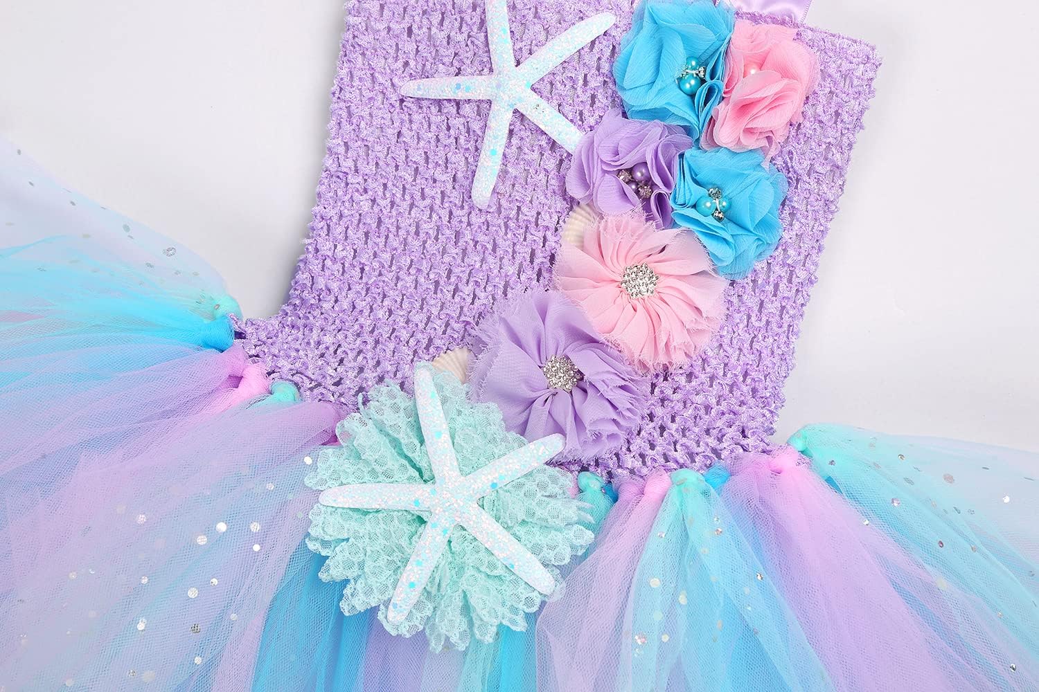 Koatobbor Girls Mermaid Costume Tutu for Halloween