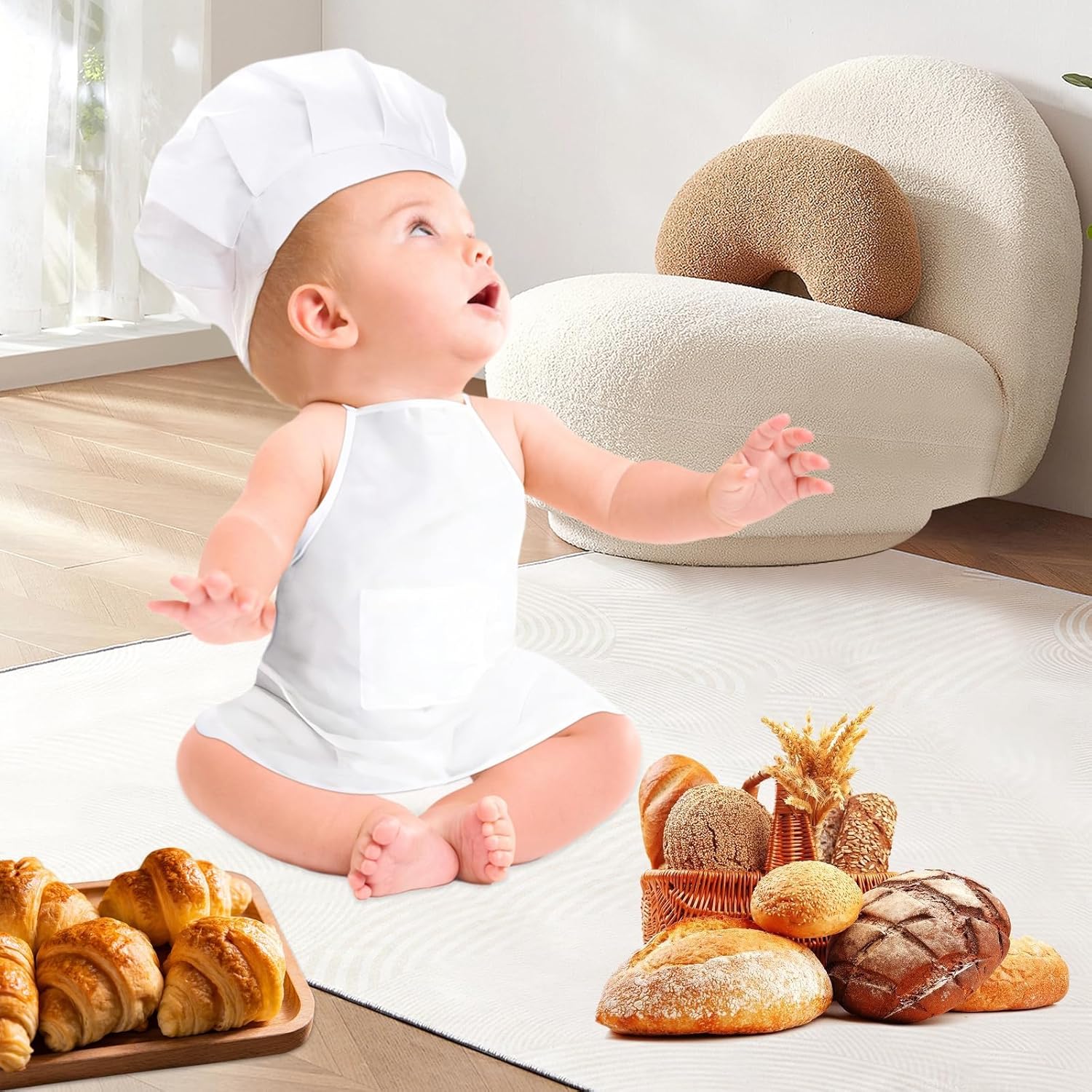 2-Piece Newborn Baby Chef Coordi