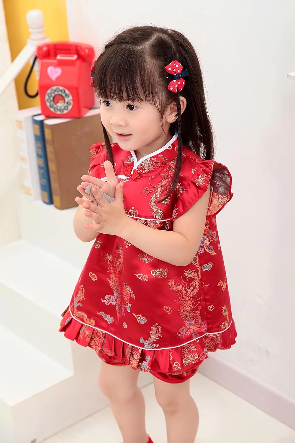 Little Girl Qipao Dress Set